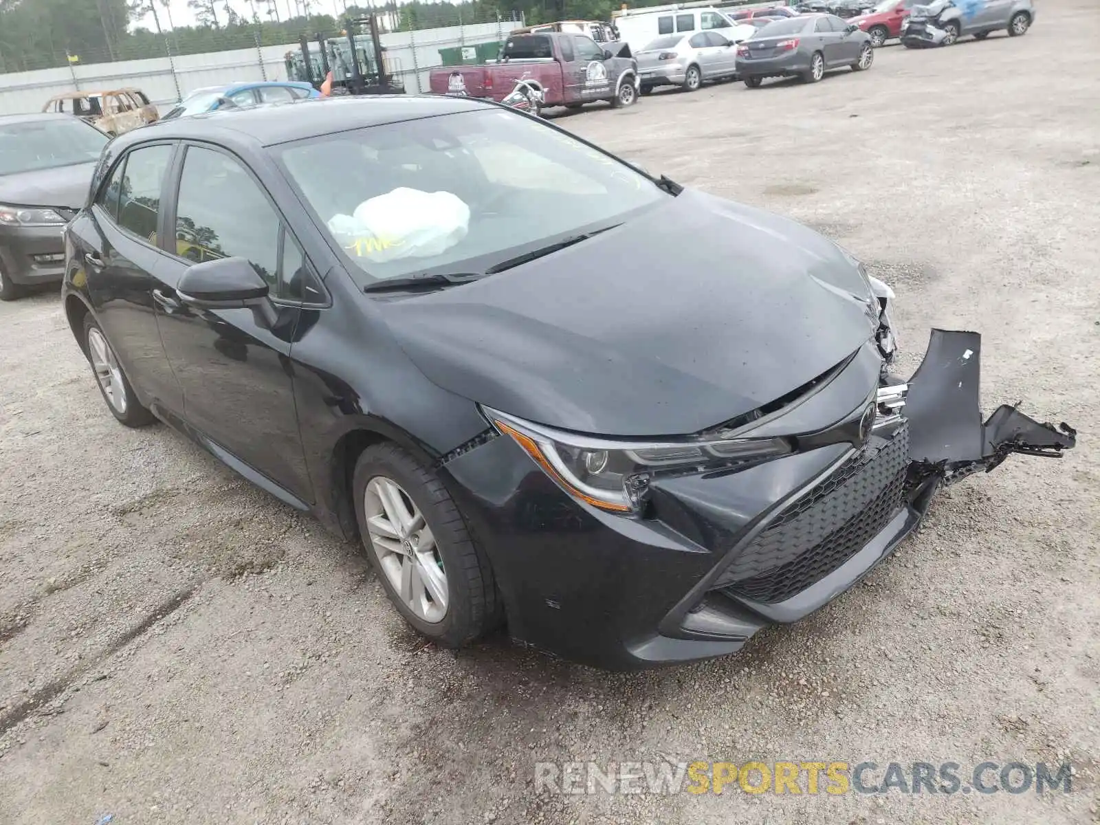 1 Photograph of a damaged car JTNK4RBE0K3043485 TOYOTA COROLLA 2019