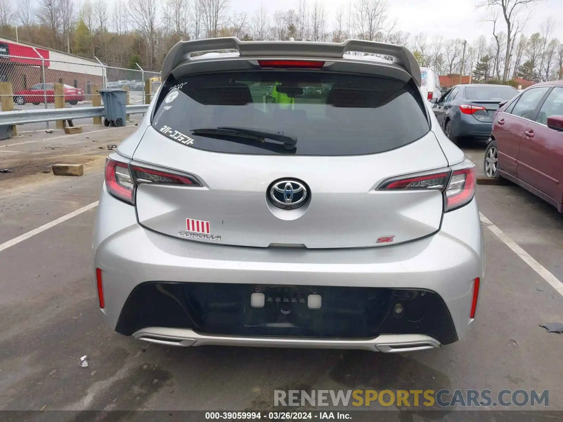 17 Photograph of a damaged car JTNK4RBE0K3043597 TOYOTA COROLLA 2019