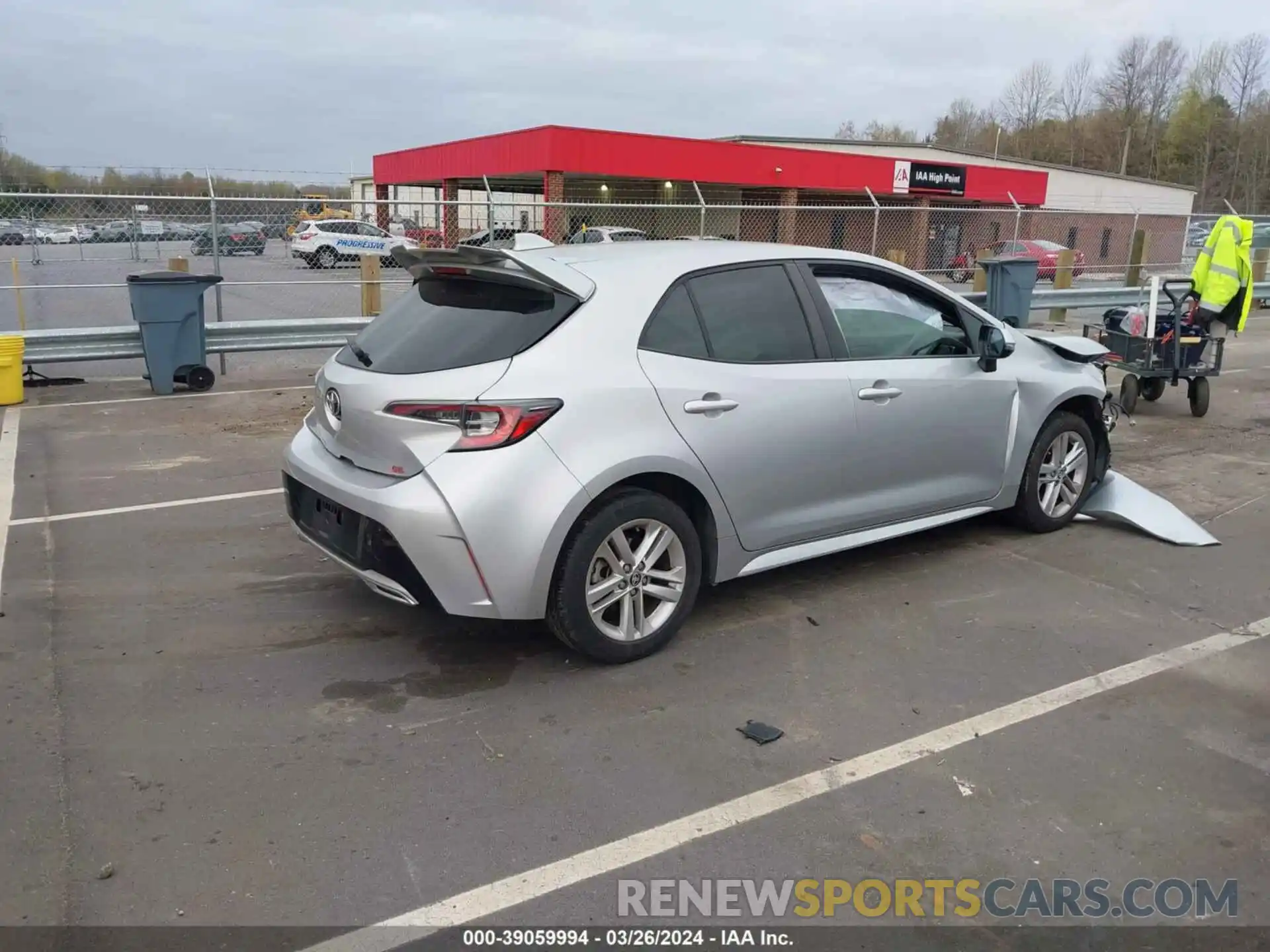 4 Photograph of a damaged car JTNK4RBE0K3043597 TOYOTA COROLLA 2019