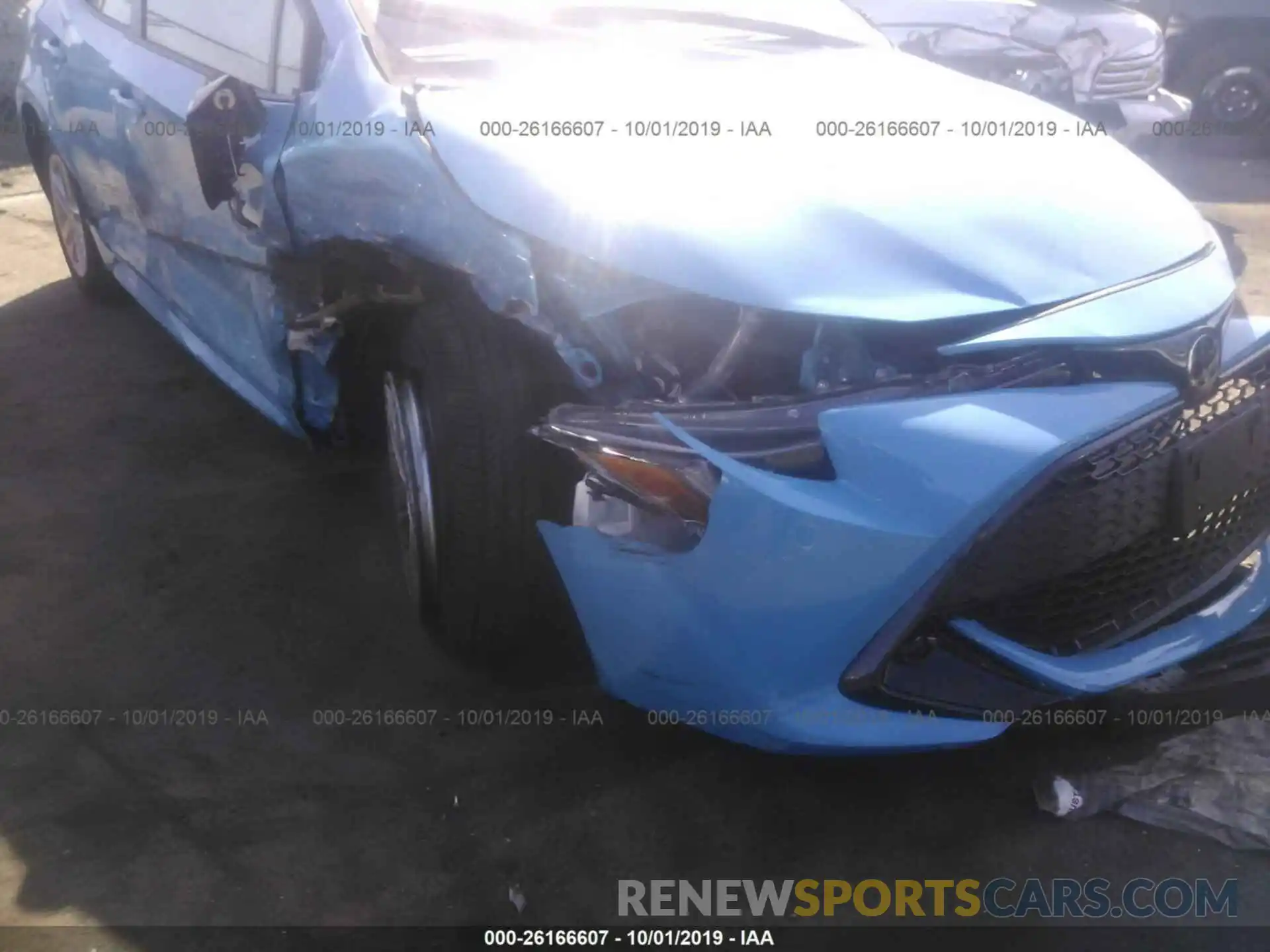 6 Photograph of a damaged car JTNK4RBE0K3043633 TOYOTA COROLLA 2019