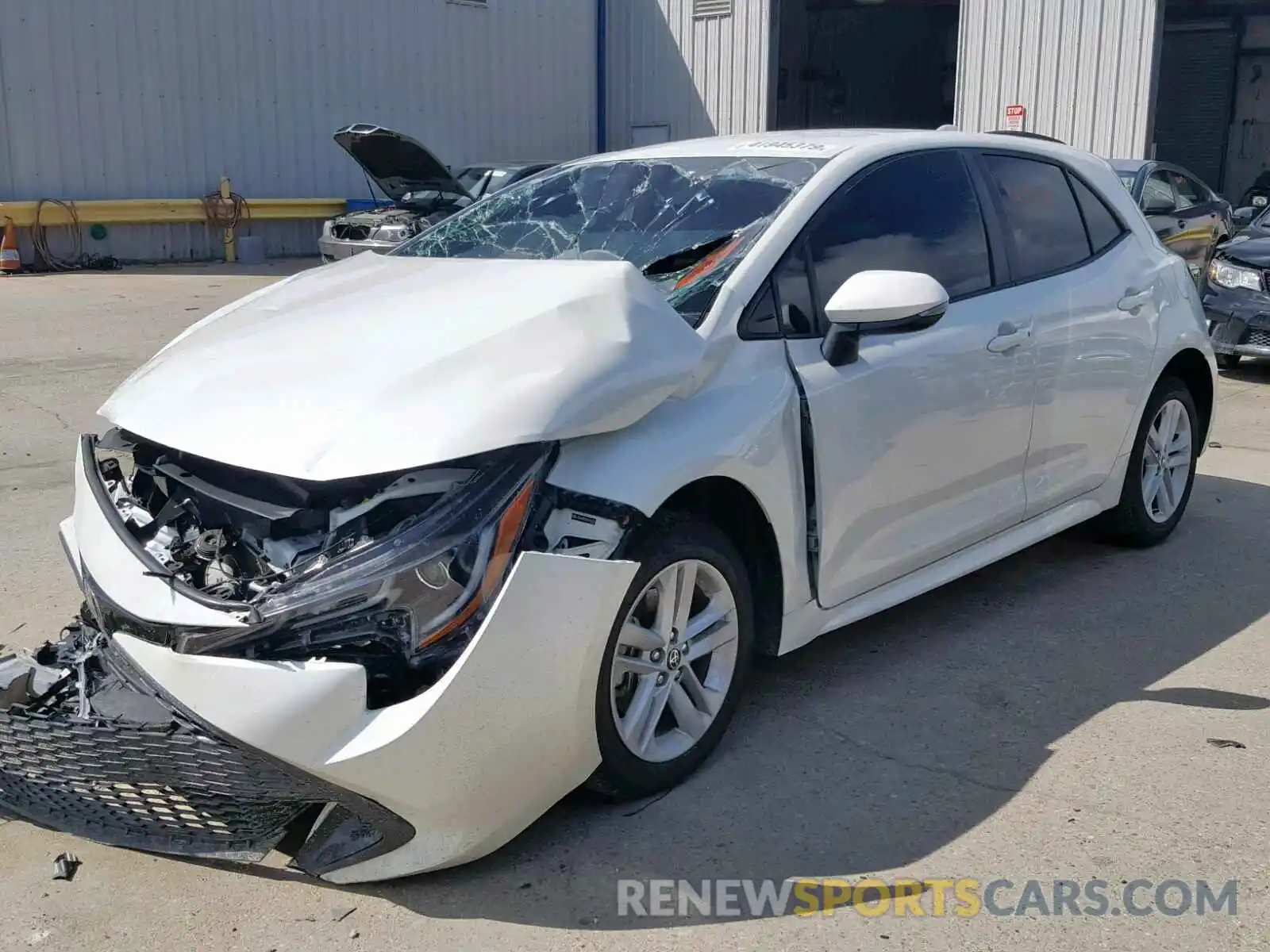 2 Photograph of a damaged car JTNK4RBE0K3044345 TOYOTA COROLLA 2019