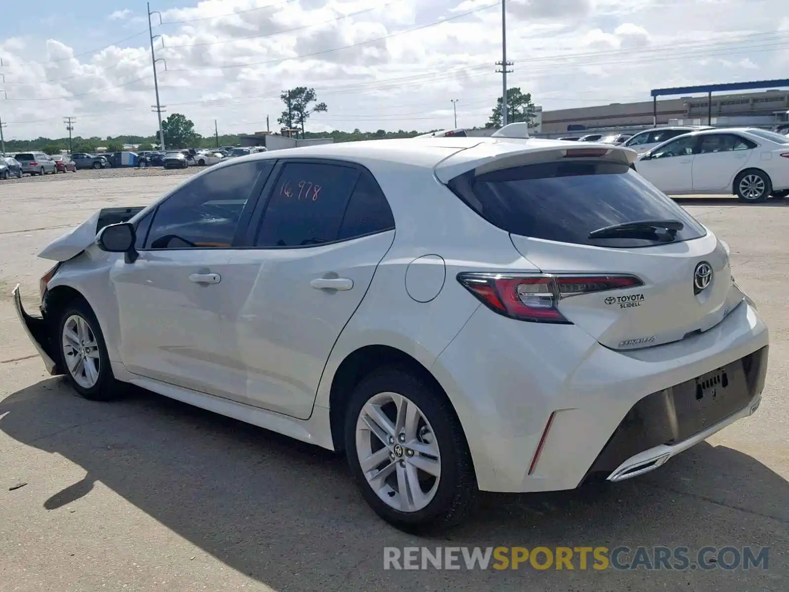 3 Photograph of a damaged car JTNK4RBE0K3044345 TOYOTA COROLLA 2019