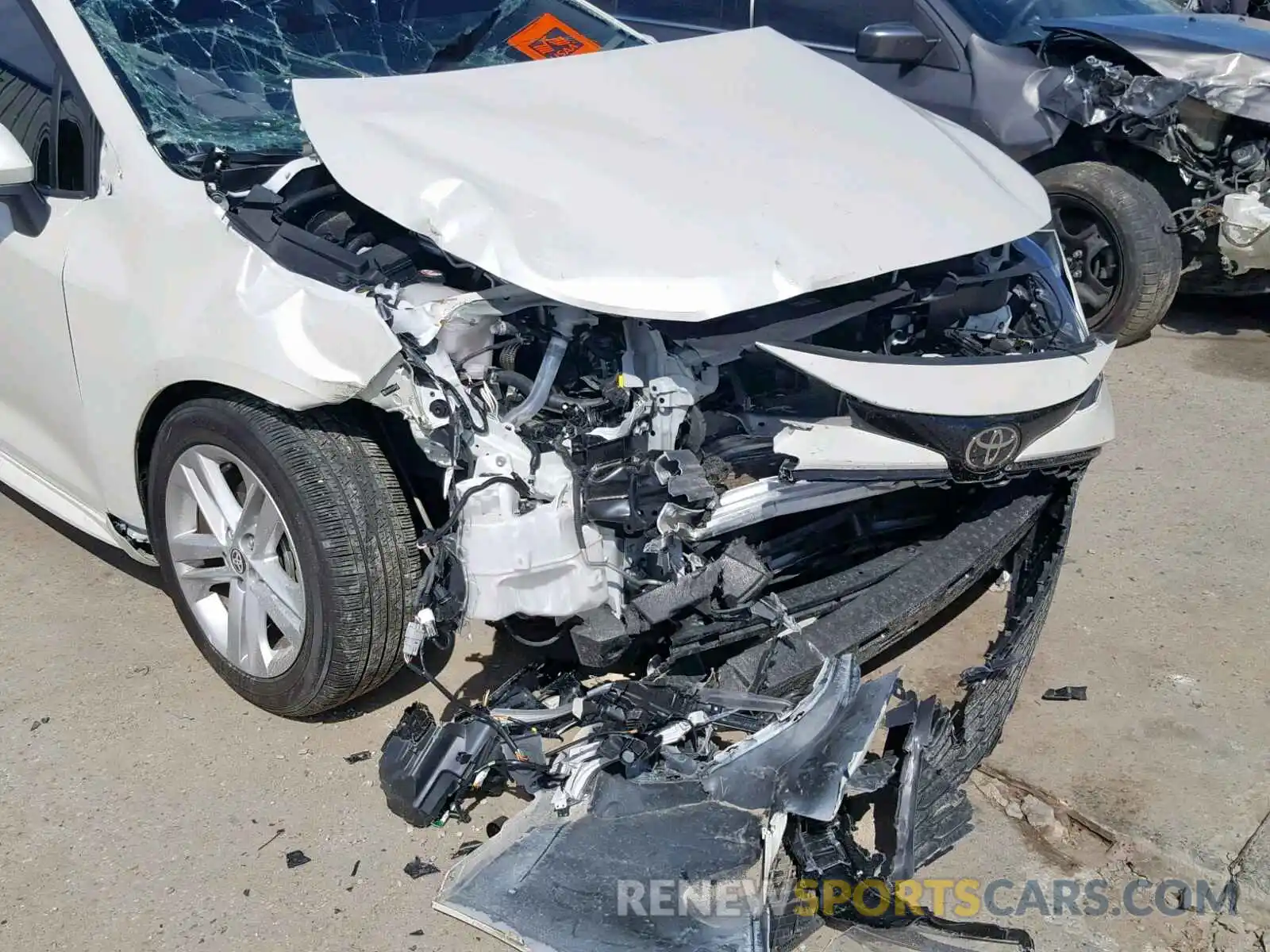 9 Photograph of a damaged car JTNK4RBE0K3044345 TOYOTA COROLLA 2019