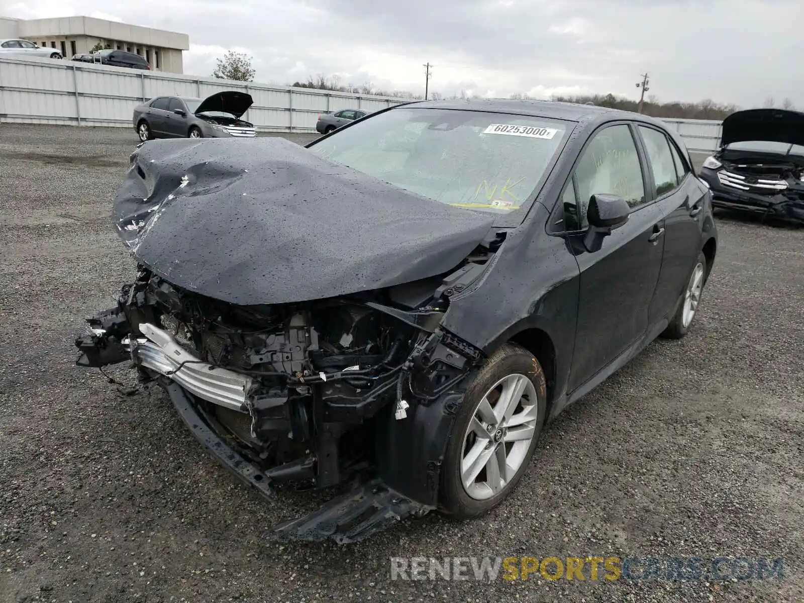 2 Photograph of a damaged car JTNK4RBE0K3045351 TOYOTA COROLLA 2019