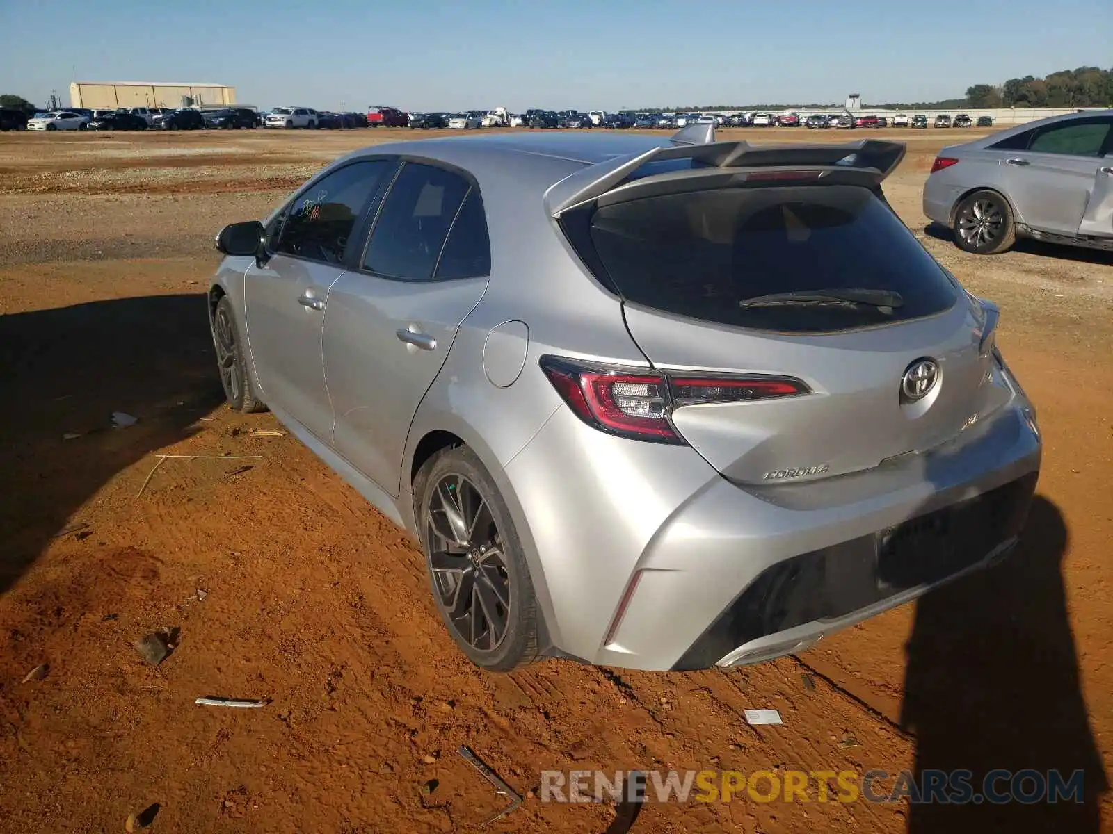 3 Photograph of a damaged car JTNK4RBE0K3048329 TOYOTA COROLLA 2019