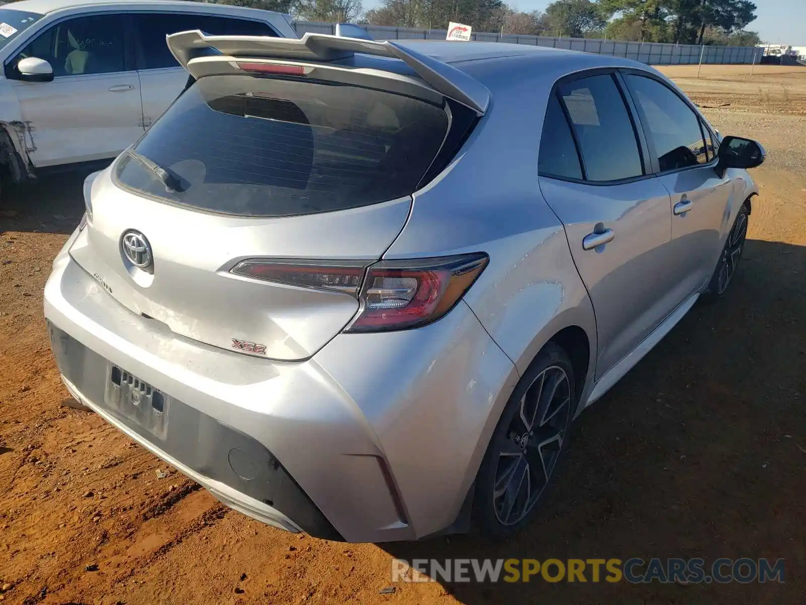 4 Photograph of a damaged car JTNK4RBE0K3048329 TOYOTA COROLLA 2019