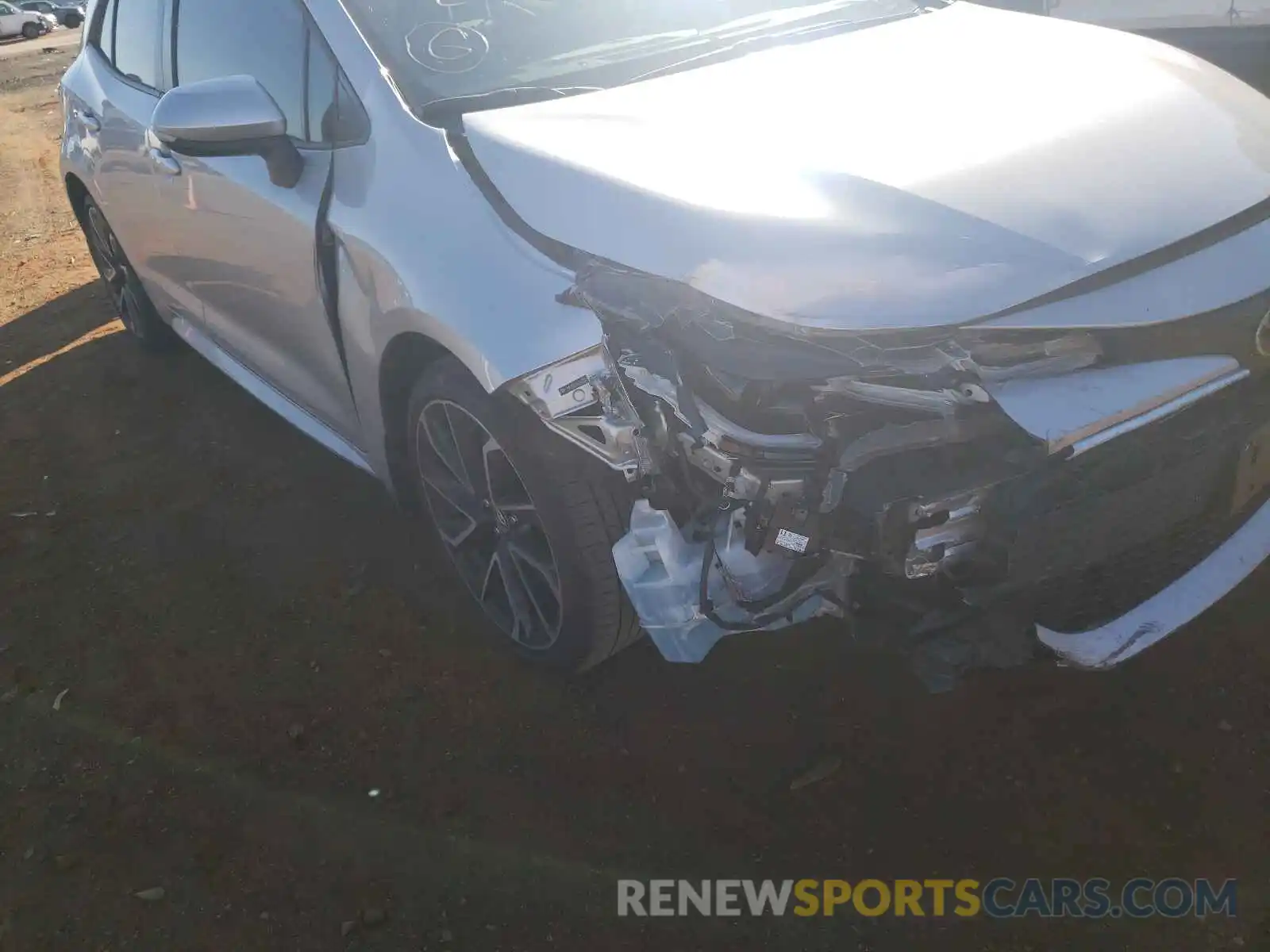 9 Photograph of a damaged car JTNK4RBE0K3048329 TOYOTA COROLLA 2019