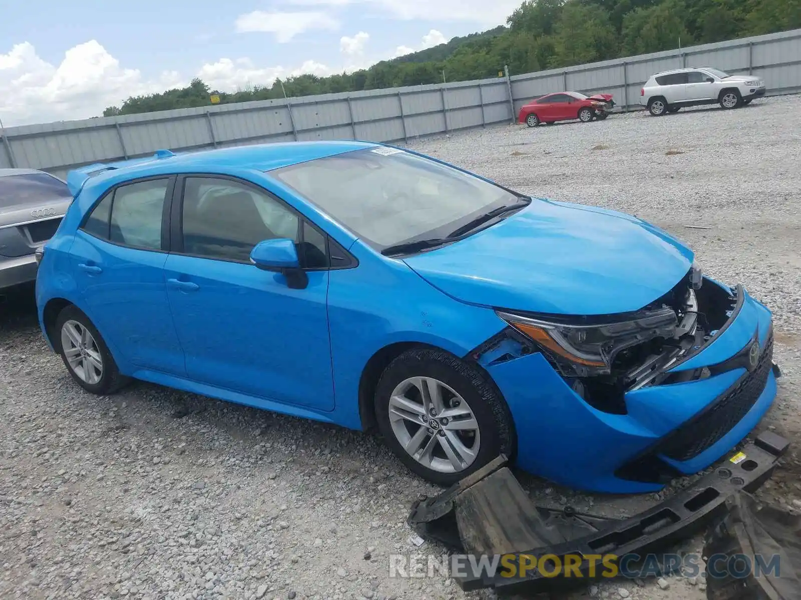 1 Photograph of a damaged car JTNK4RBE0K3048508 TOYOTA COROLLA 2019