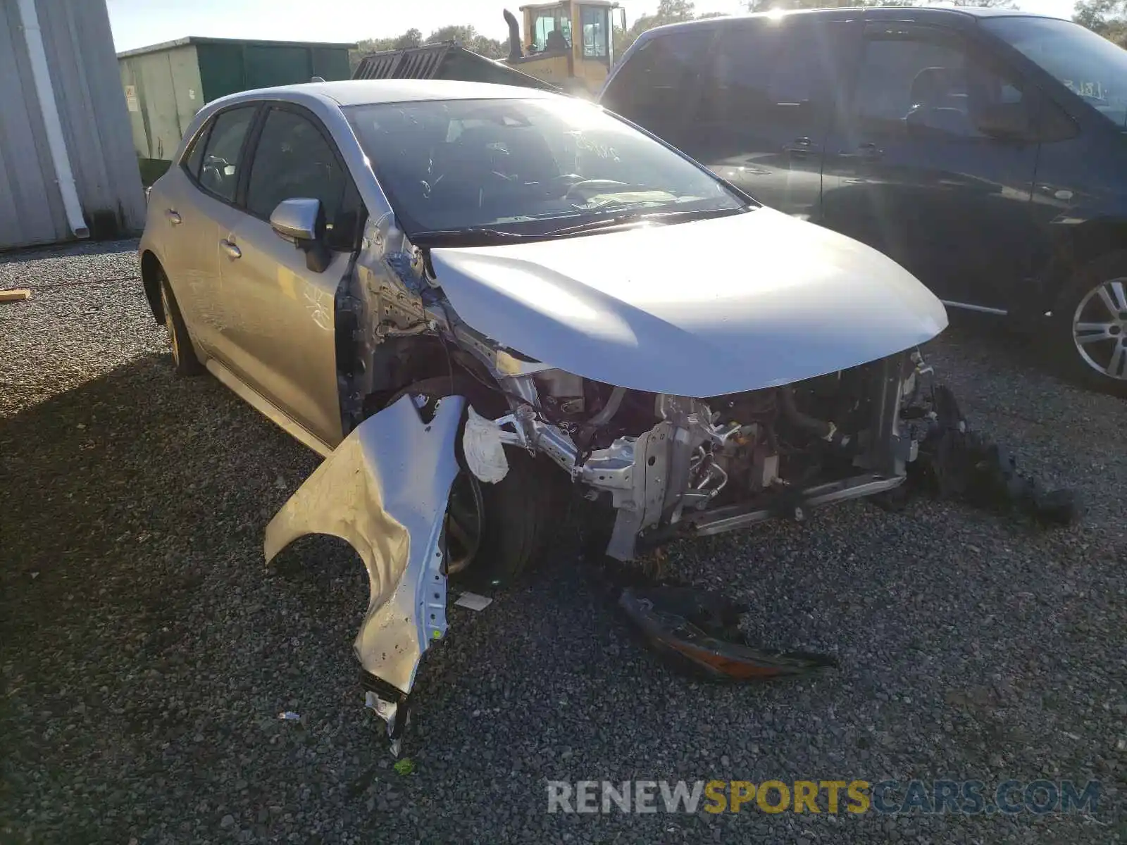 1 Photograph of a damaged car JTNK4RBE0K3048895 TOYOTA COROLLA 2019