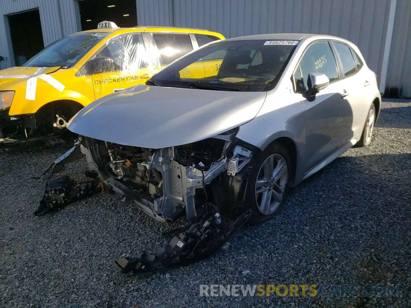 2 Photograph of a damaged car JTNK4RBE0K3048895 TOYOTA COROLLA 2019