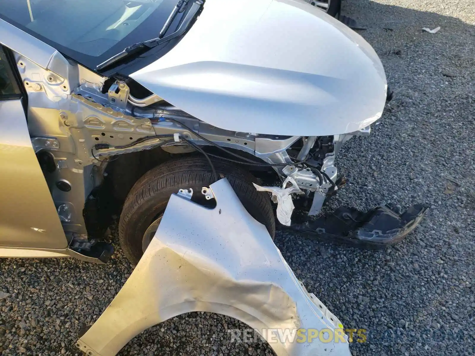 9 Photograph of a damaged car JTNK4RBE0K3048895 TOYOTA COROLLA 2019