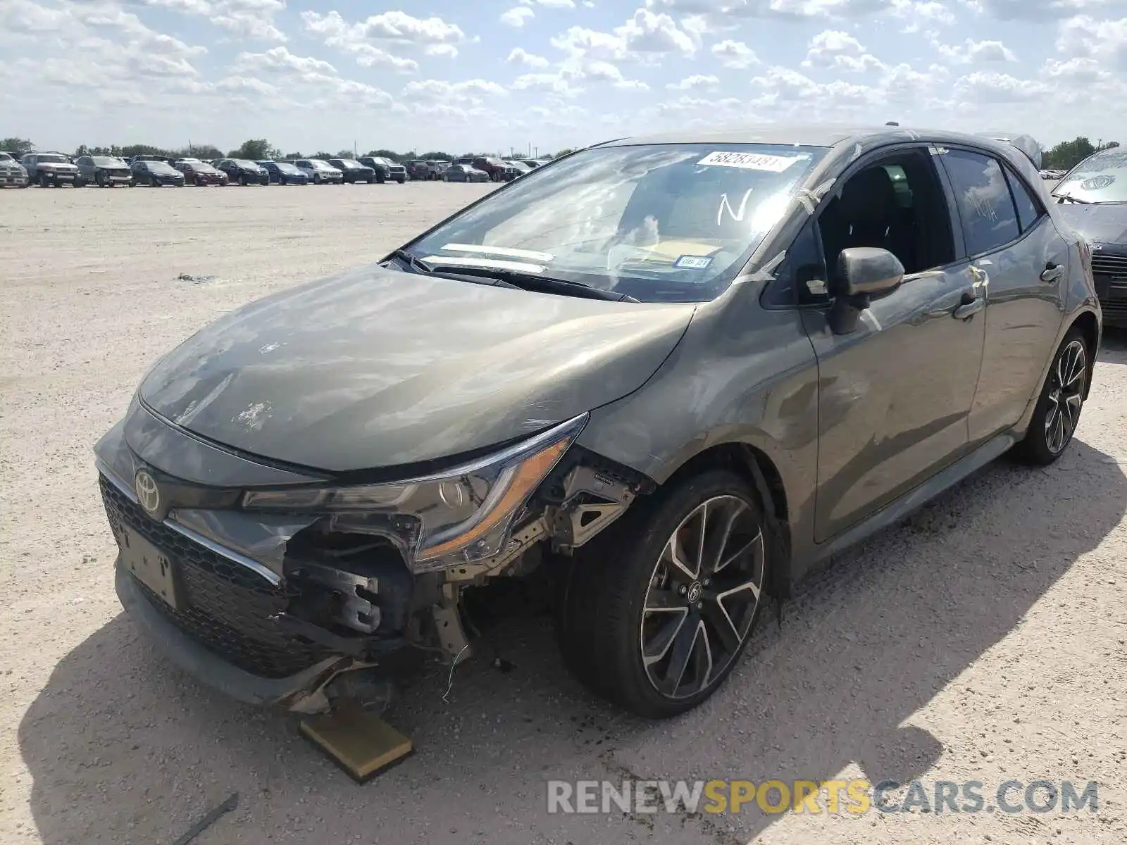 2 Photograph of a damaged car JTNK4RBE0K3049027 TOYOTA COROLLA 2019