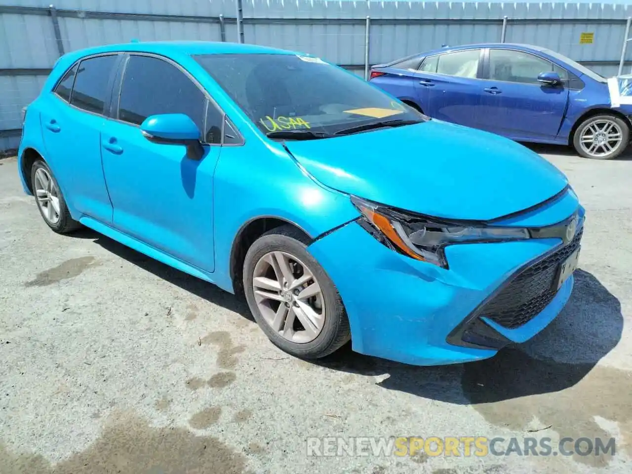 1 Photograph of a damaged car JTNK4RBE0K3050906 TOYOTA COROLLA 2019