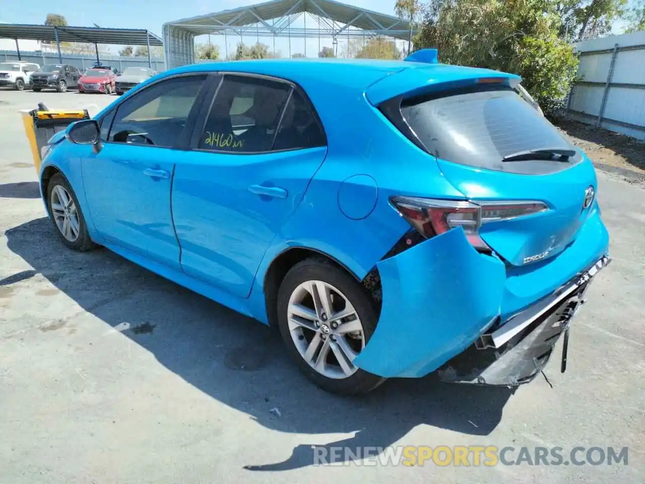 3 Photograph of a damaged car JTNK4RBE0K3050906 TOYOTA COROLLA 2019