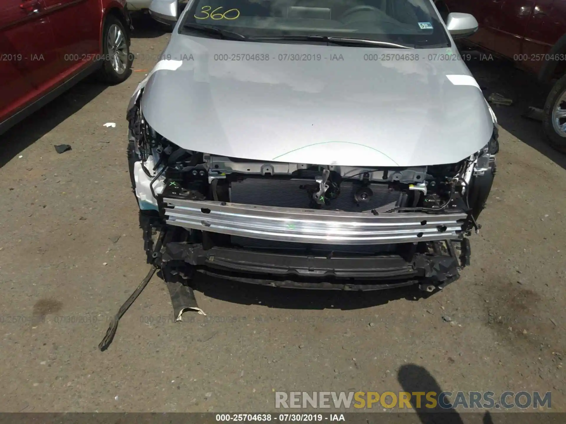 6 Photograph of a damaged car JTNK4RBE0K3052168 TOYOTA COROLLA 2019