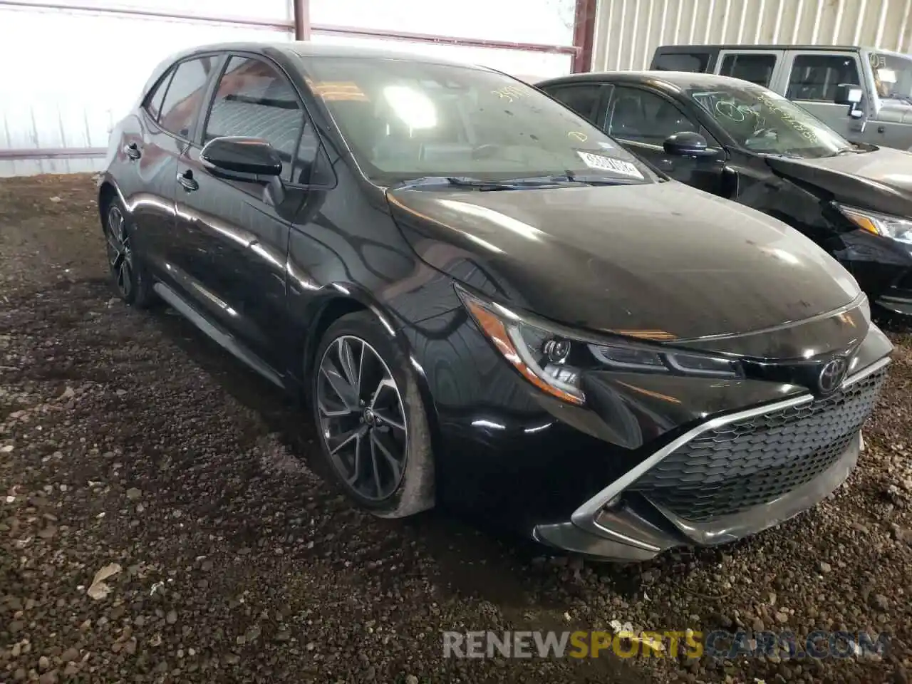 1 Photograph of a damaged car JTNK4RBE0K3052364 TOYOTA COROLLA 2019