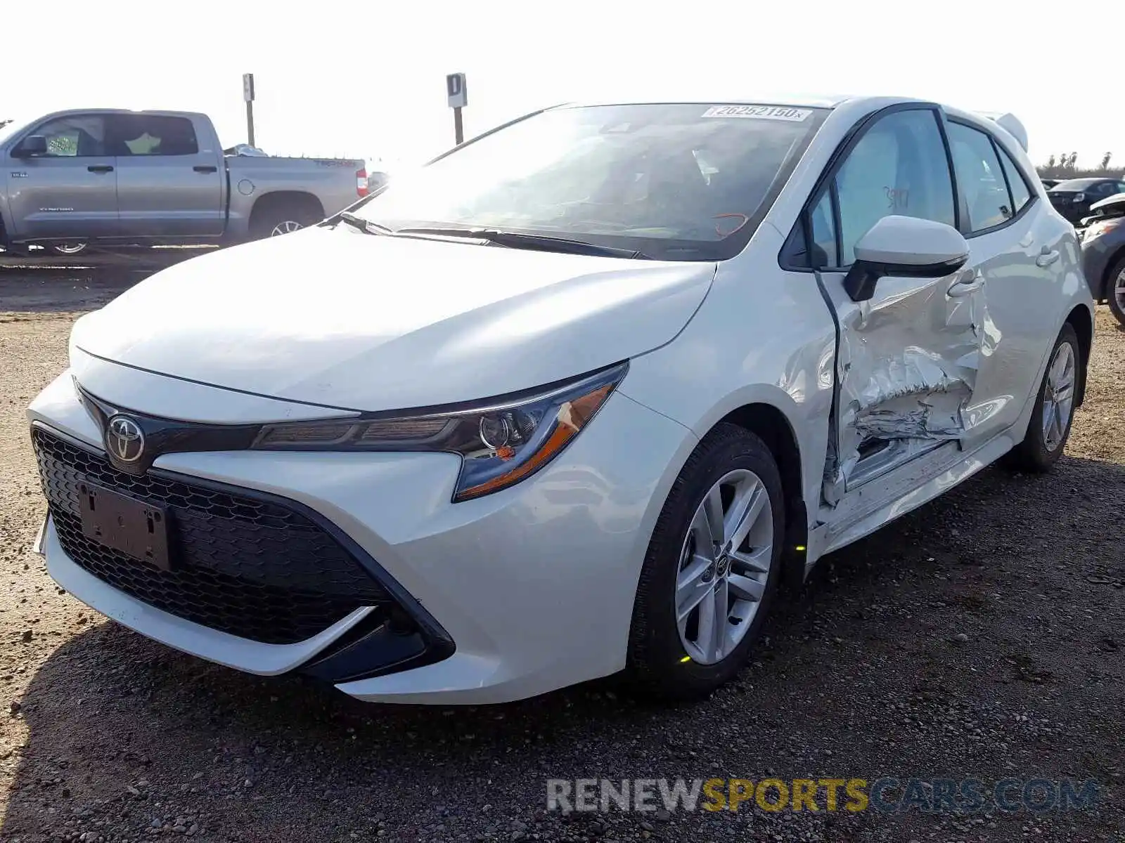 2 Photograph of a damaged car JTNK4RBE0K3053742 TOYOTA COROLLA 2019