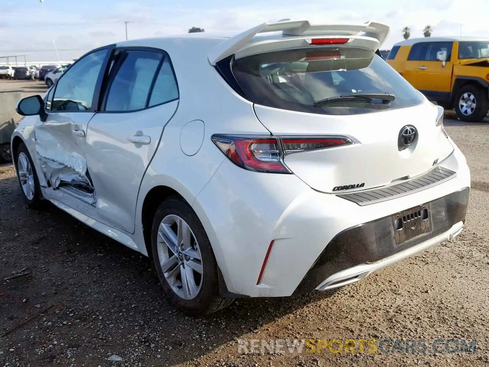 3 Photograph of a damaged car JTNK4RBE0K3053742 TOYOTA COROLLA 2019