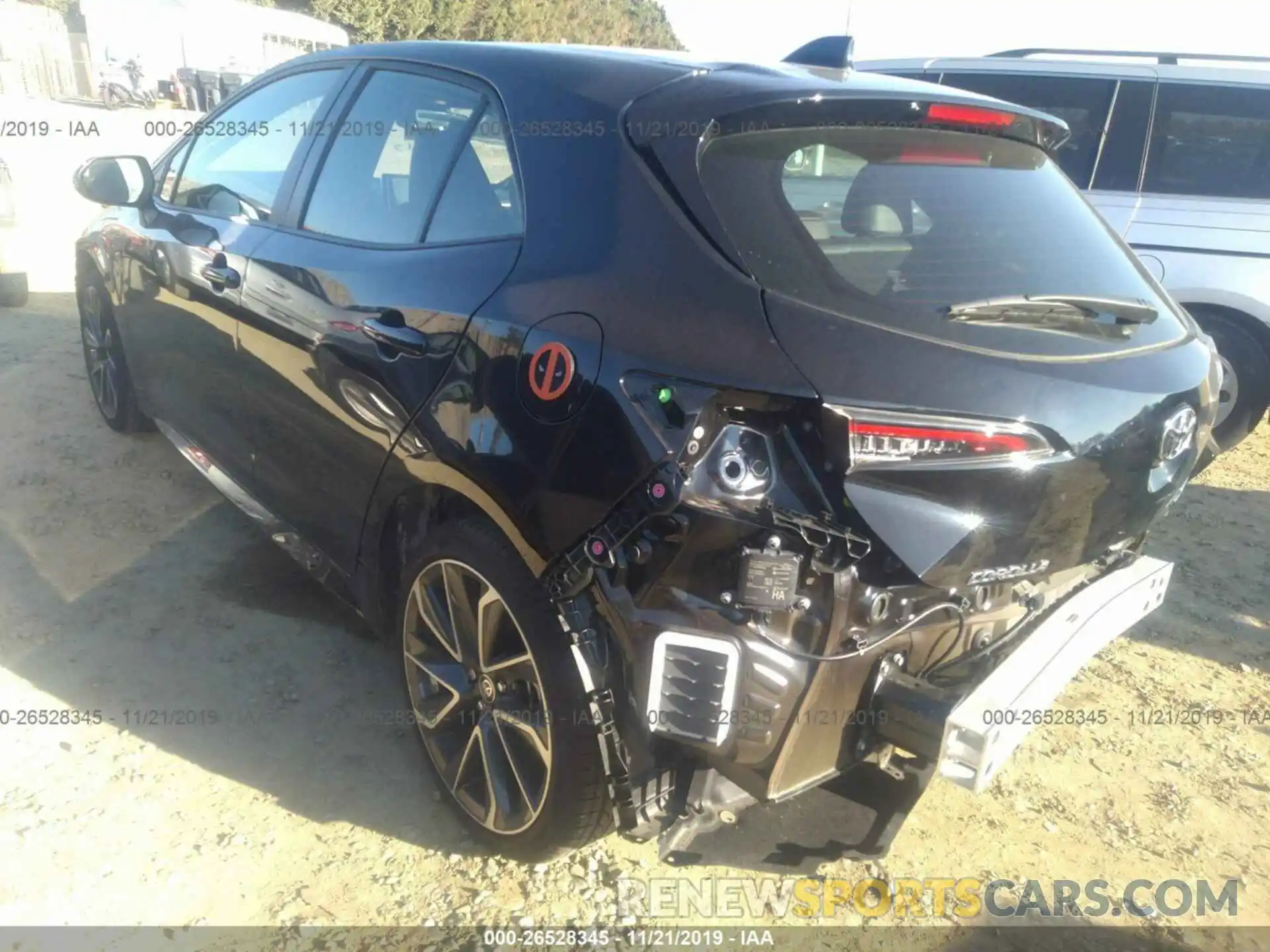 3 Photograph of a damaged car JTNK4RBE0K3055782 TOYOTA COROLLA 2019