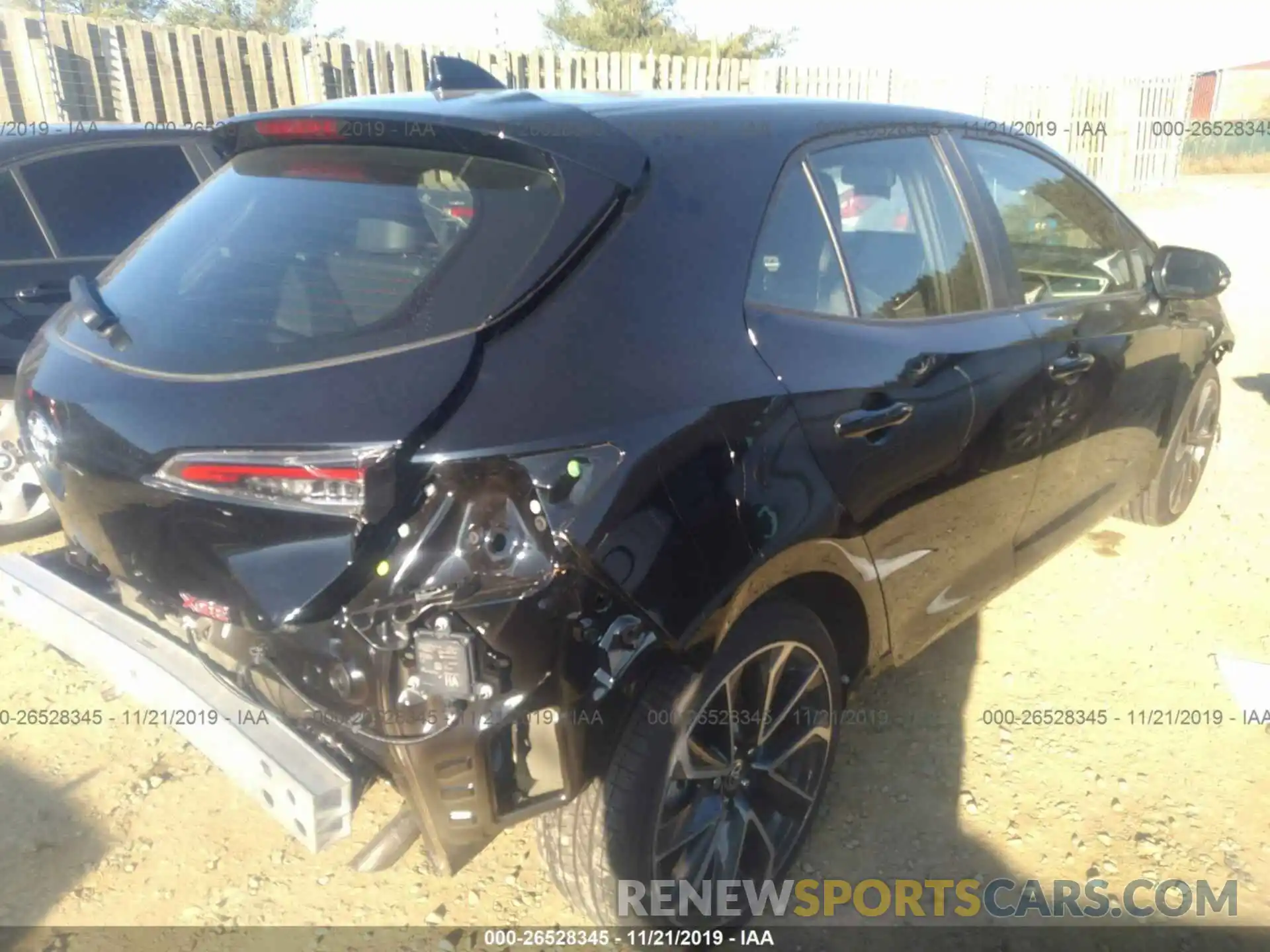 4 Photograph of a damaged car JTNK4RBE0K3055782 TOYOTA COROLLA 2019