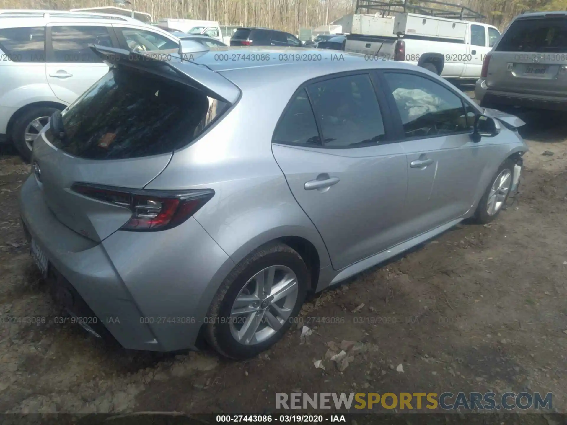 4 Photograph of a damaged car JTNK4RBE0K3056155 TOYOTA COROLLA 2019