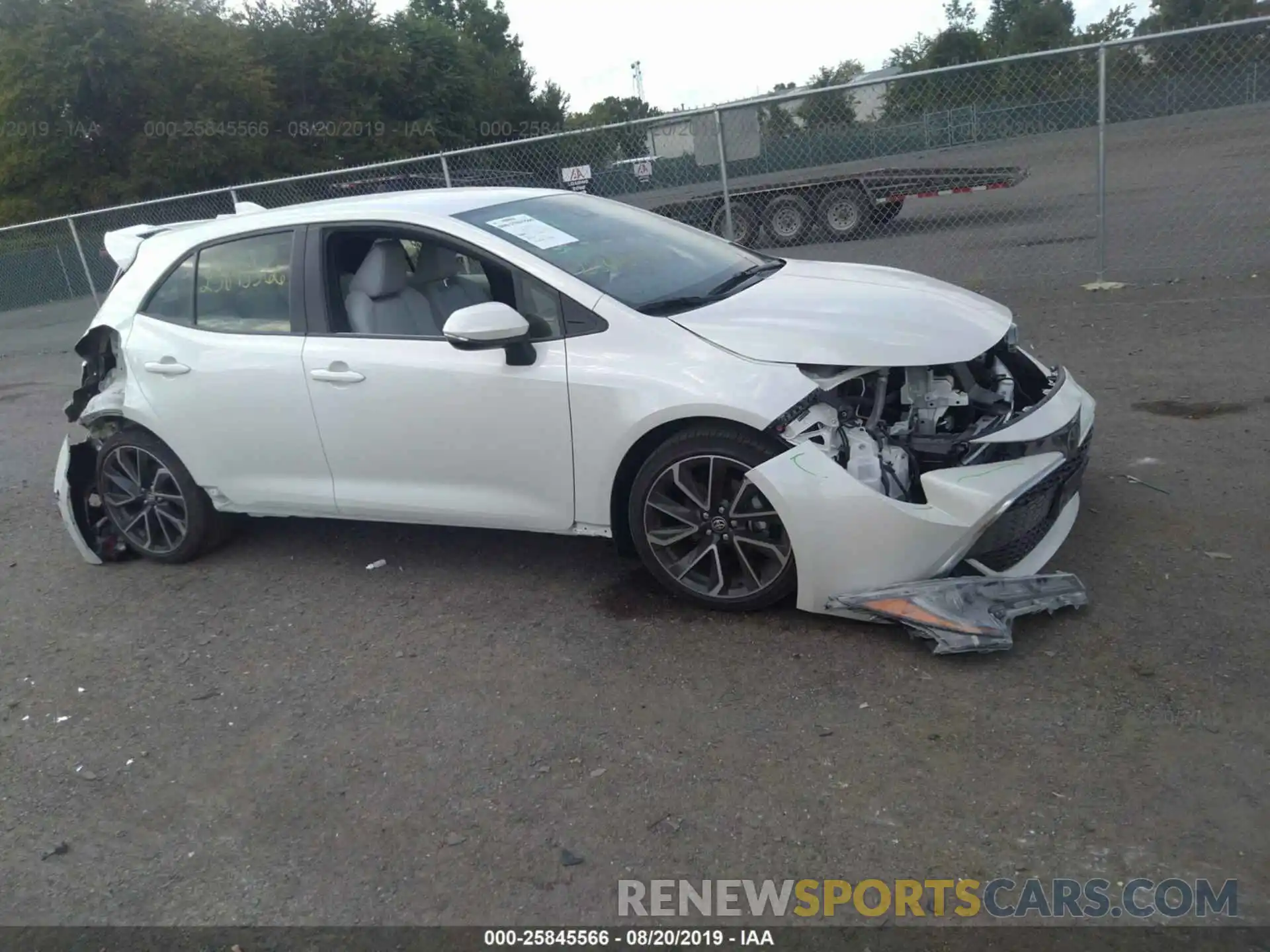 1 Photograph of a damaged car JTNK4RBE0K3056690 TOYOTA COROLLA 2019