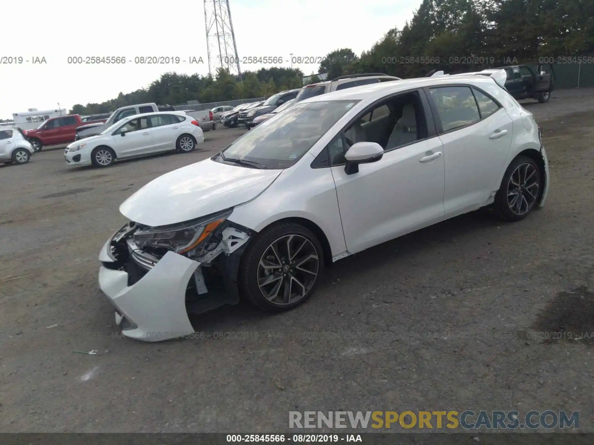 2 Photograph of a damaged car JTNK4RBE0K3056690 TOYOTA COROLLA 2019