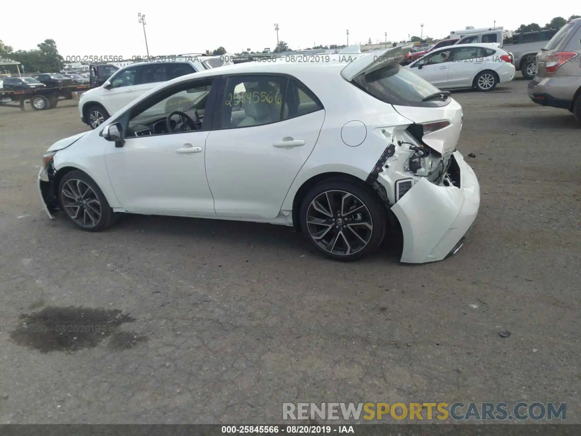 3 Photograph of a damaged car JTNK4RBE0K3056690 TOYOTA COROLLA 2019