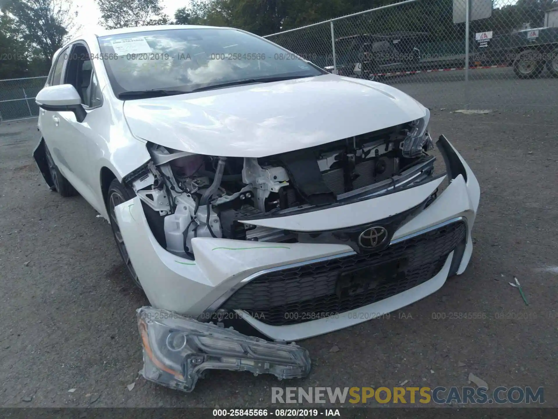 6 Photograph of a damaged car JTNK4RBE0K3056690 TOYOTA COROLLA 2019