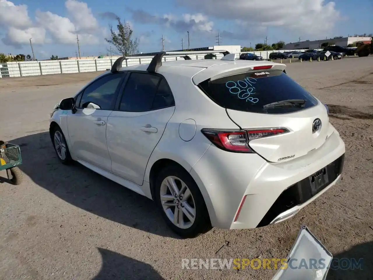 3 Photograph of a damaged car JTNK4RBE0K3058780 TOYOTA COROLLA 2019