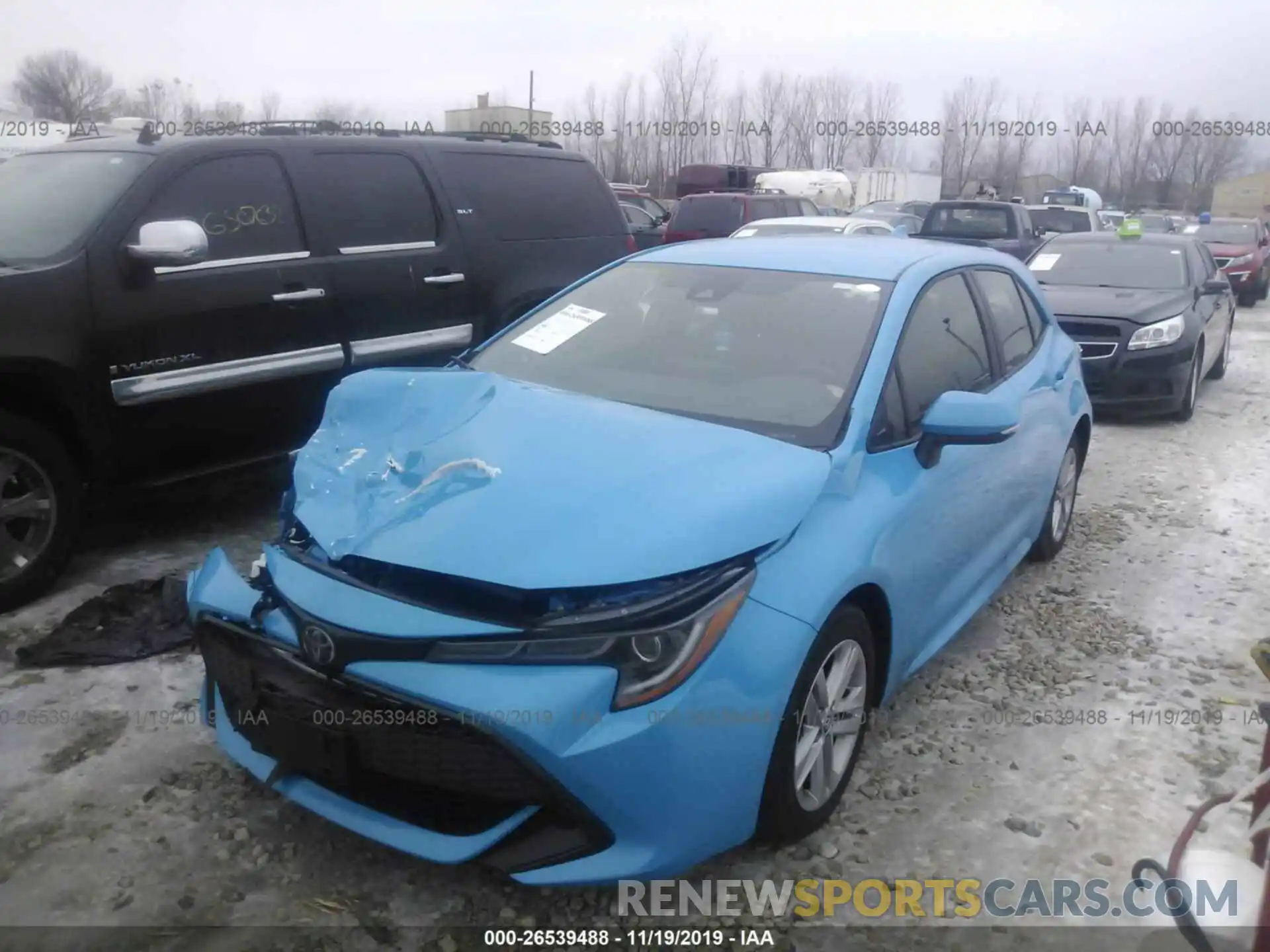 2 Photograph of a damaged car JTNK4RBE0K3061081 TOYOTA COROLLA 2019