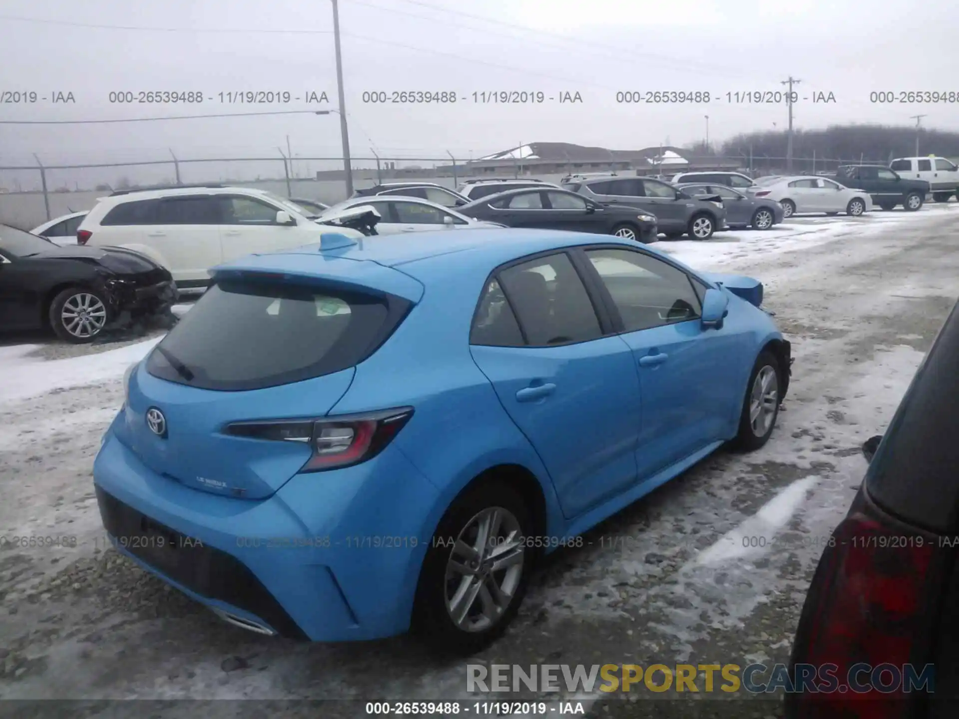 4 Photograph of a damaged car JTNK4RBE0K3061081 TOYOTA COROLLA 2019