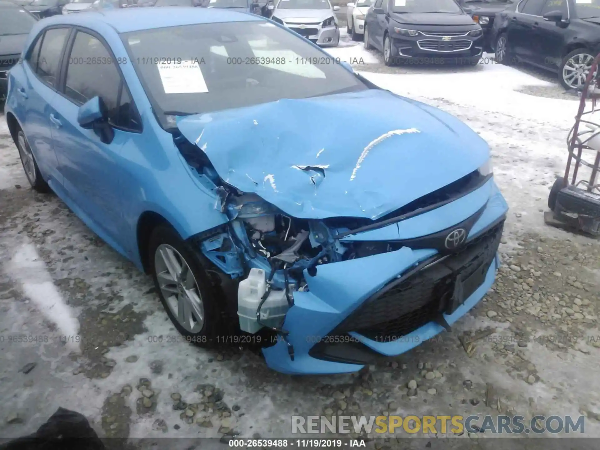 6 Photograph of a damaged car JTNK4RBE0K3061081 TOYOTA COROLLA 2019