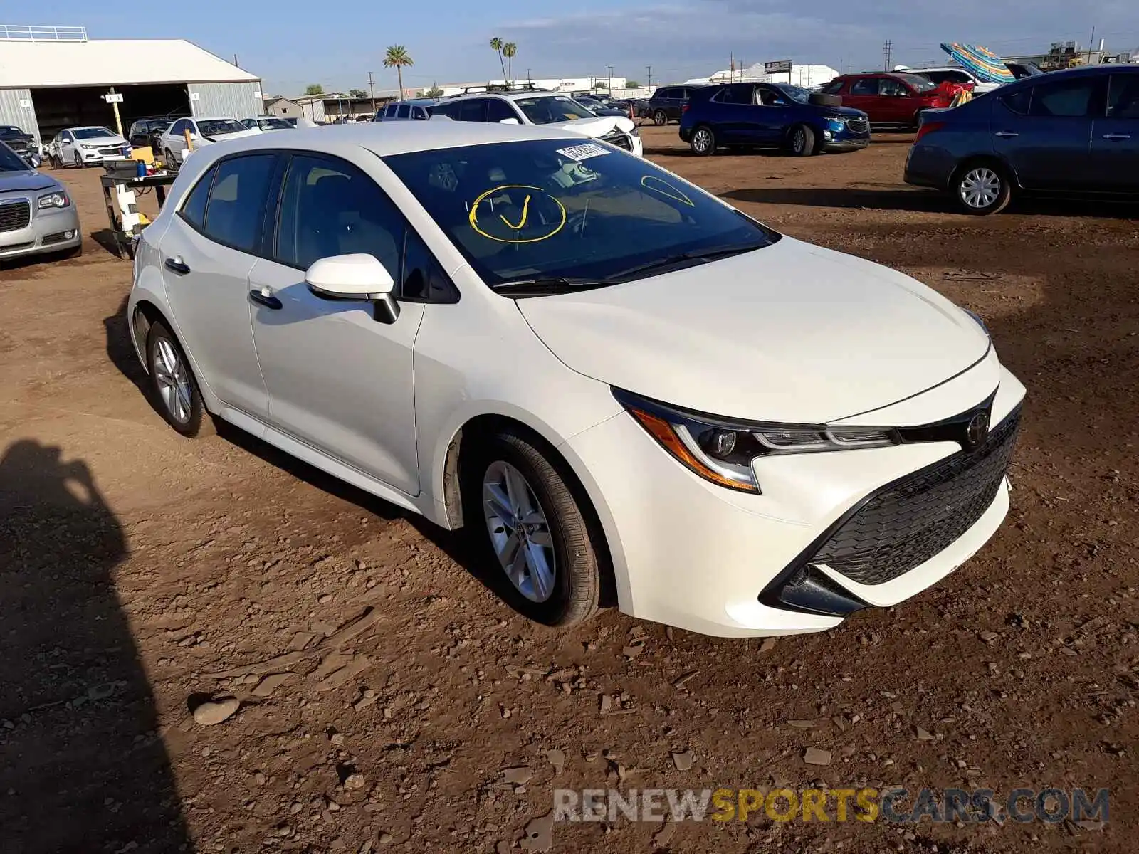 1 Photograph of a damaged car JTNK4RBE0K3061209 TOYOTA COROLLA 2019