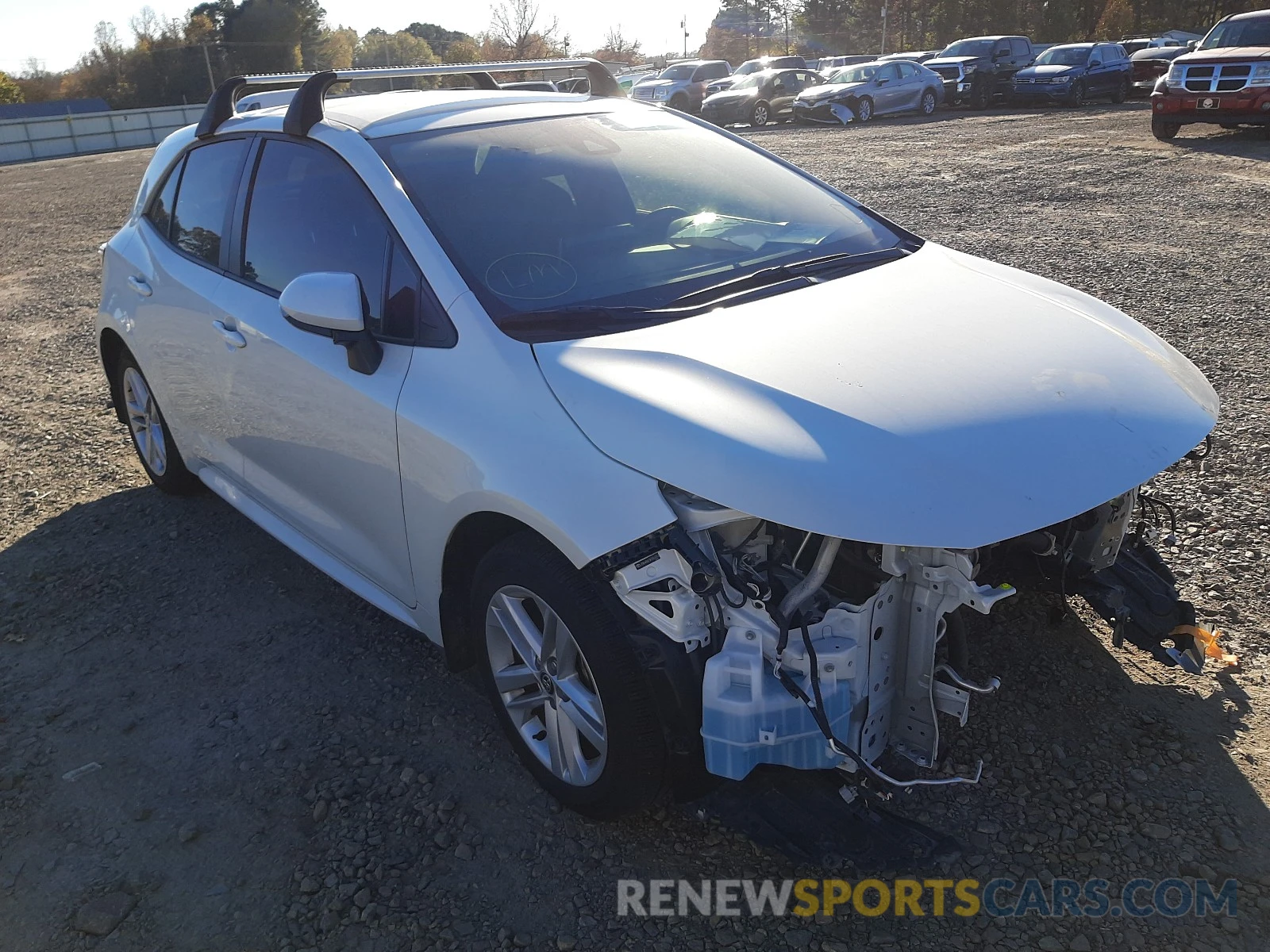 1 Photograph of a damaged car JTNK4RBE0K3066314 TOYOTA COROLLA 2019