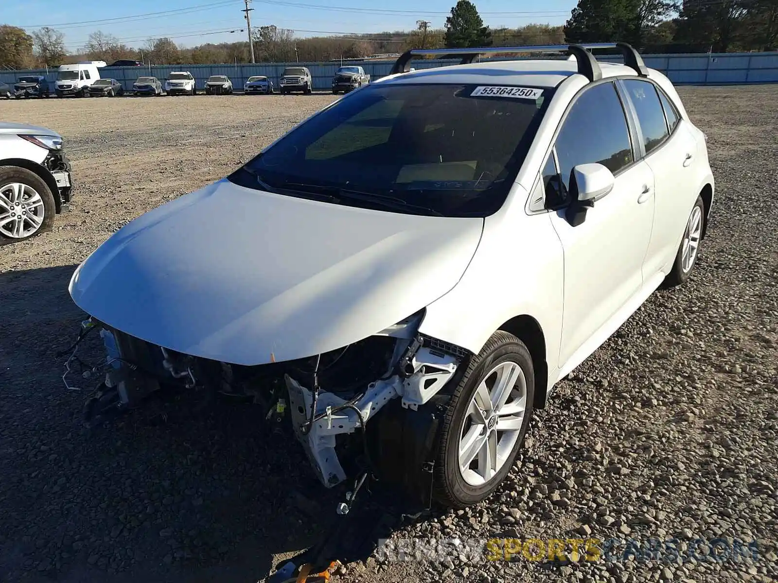 2 Photograph of a damaged car JTNK4RBE0K3066314 TOYOTA COROLLA 2019