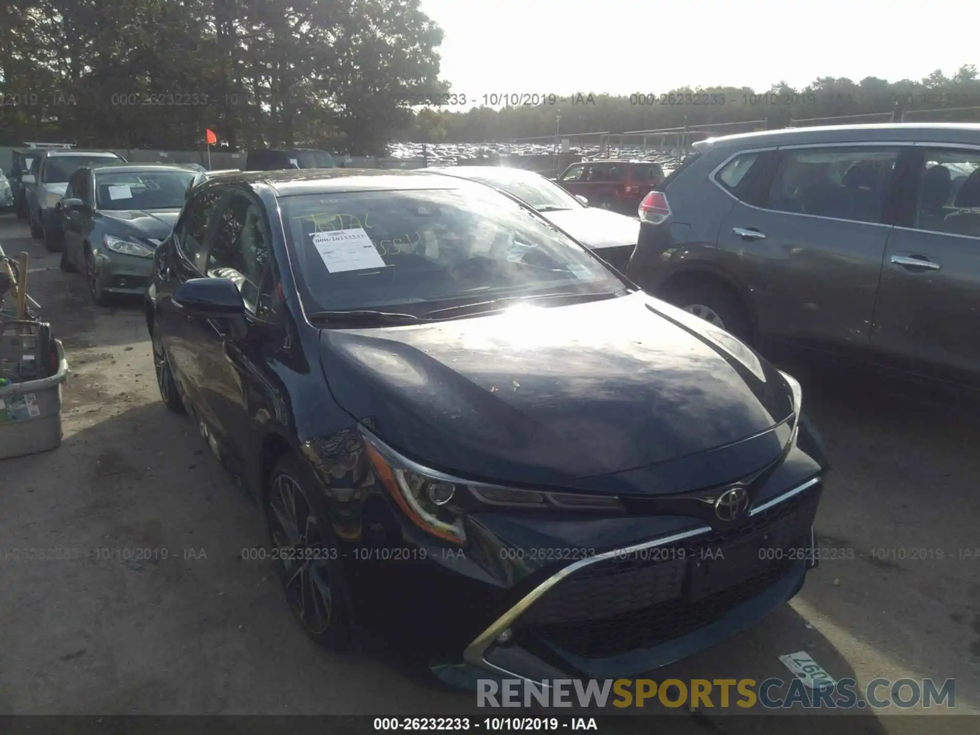 1 Photograph of a damaged car JTNK4RBE0K3067608 TOYOTA COROLLA 2019