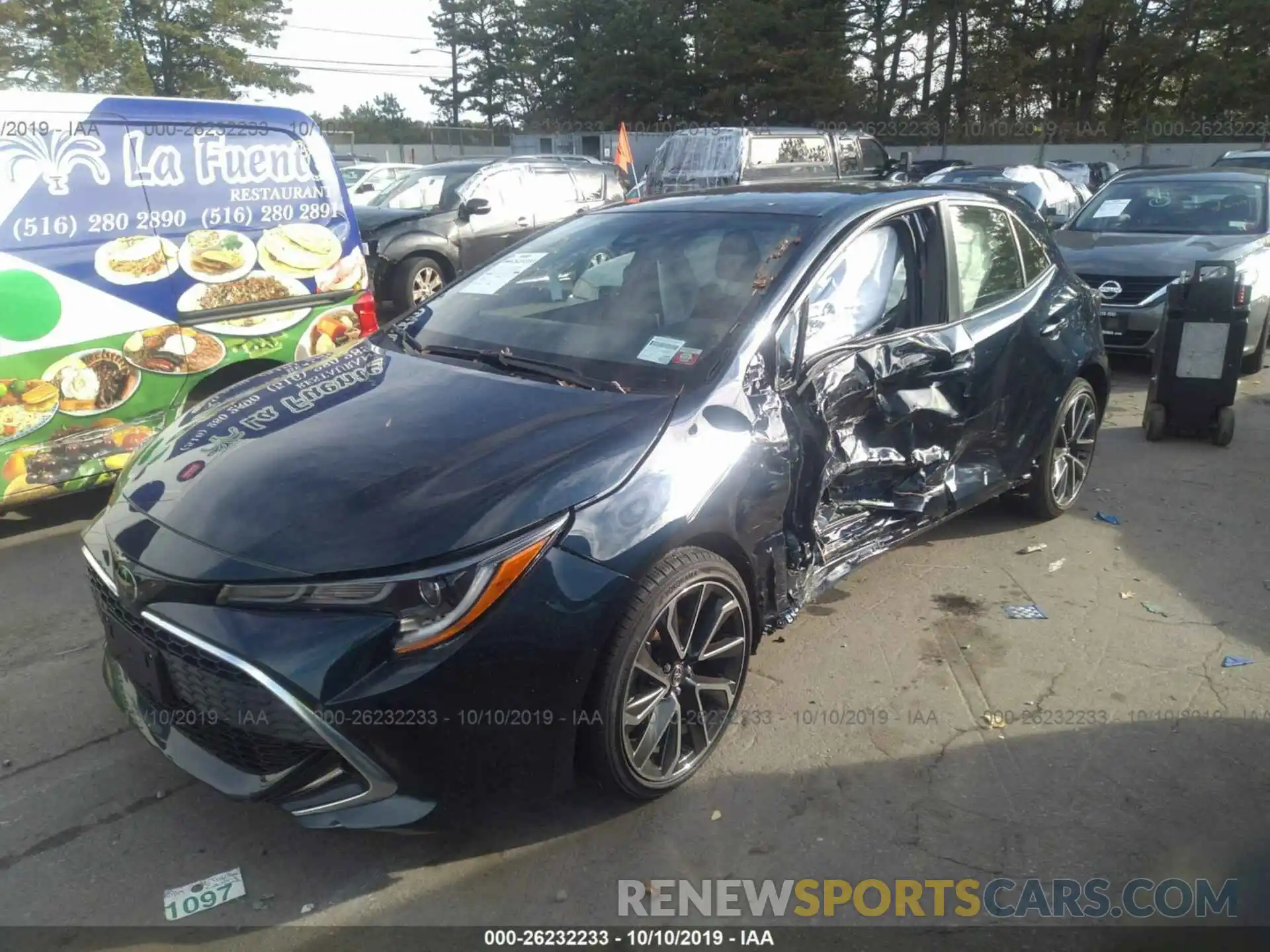 2 Photograph of a damaged car JTNK4RBE0K3067608 TOYOTA COROLLA 2019