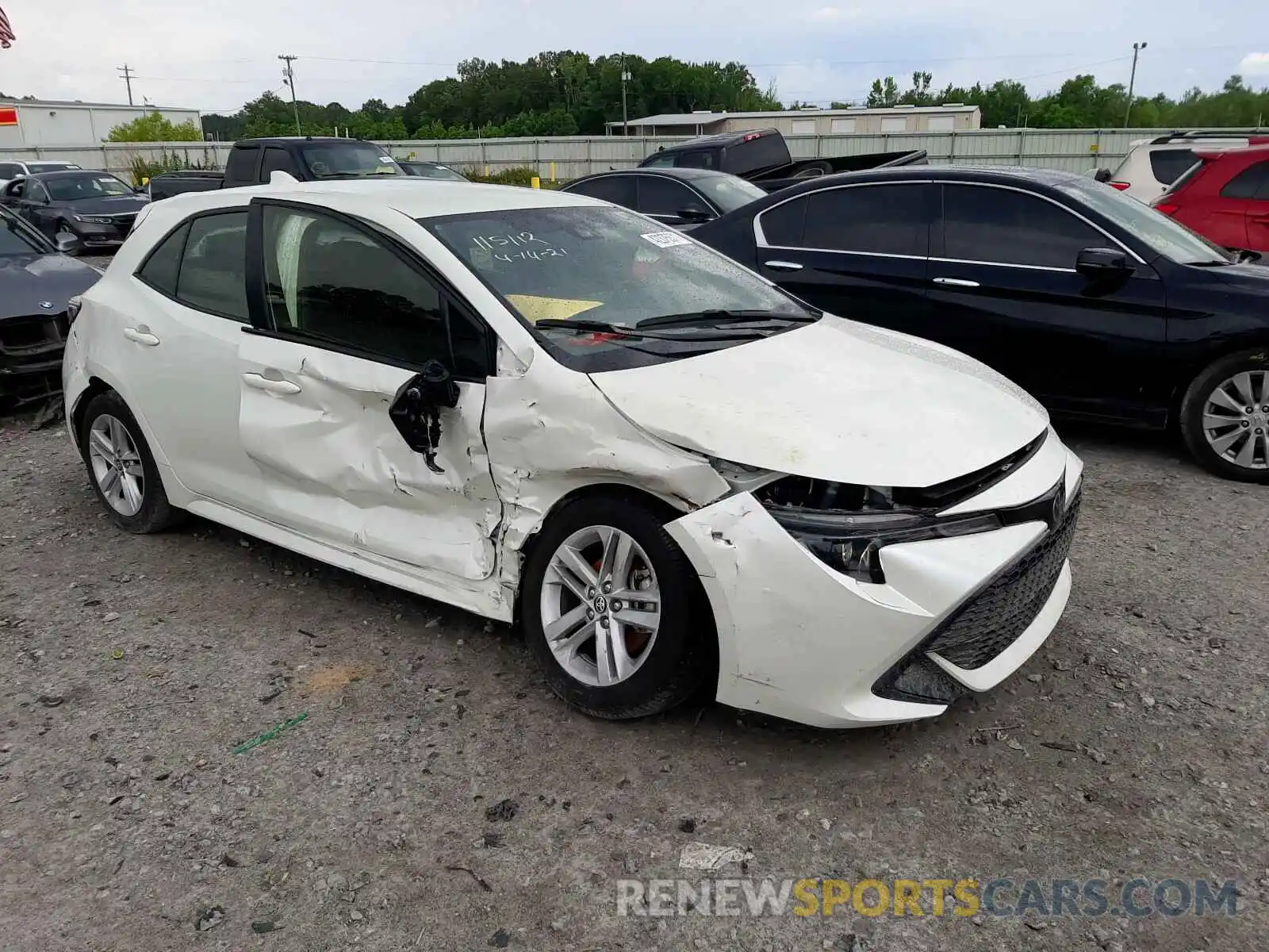 1 Photograph of a damaged car JTNK4RBE0K3067690 TOYOTA COROLLA 2019