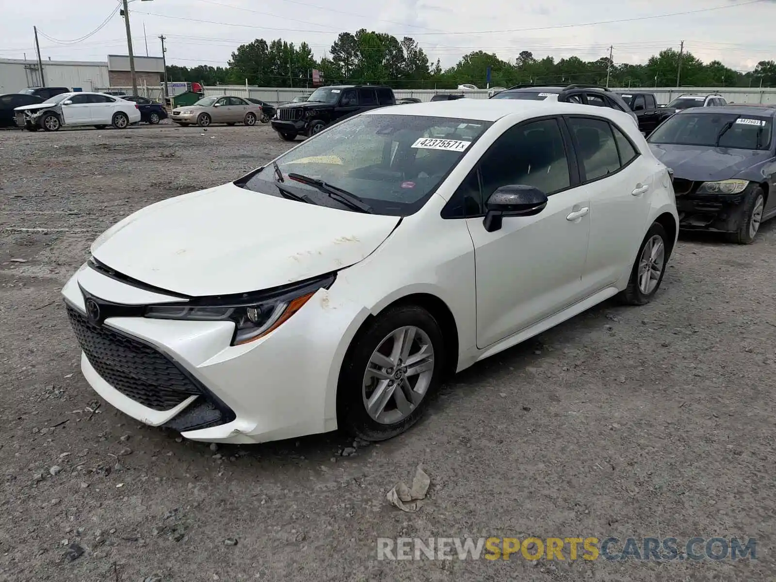 2 Photograph of a damaged car JTNK4RBE0K3067690 TOYOTA COROLLA 2019