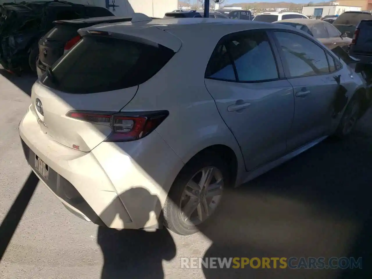 4 Photograph of a damaged car JTNK4RBE0K3068368 TOYOTA COROLLA 2019