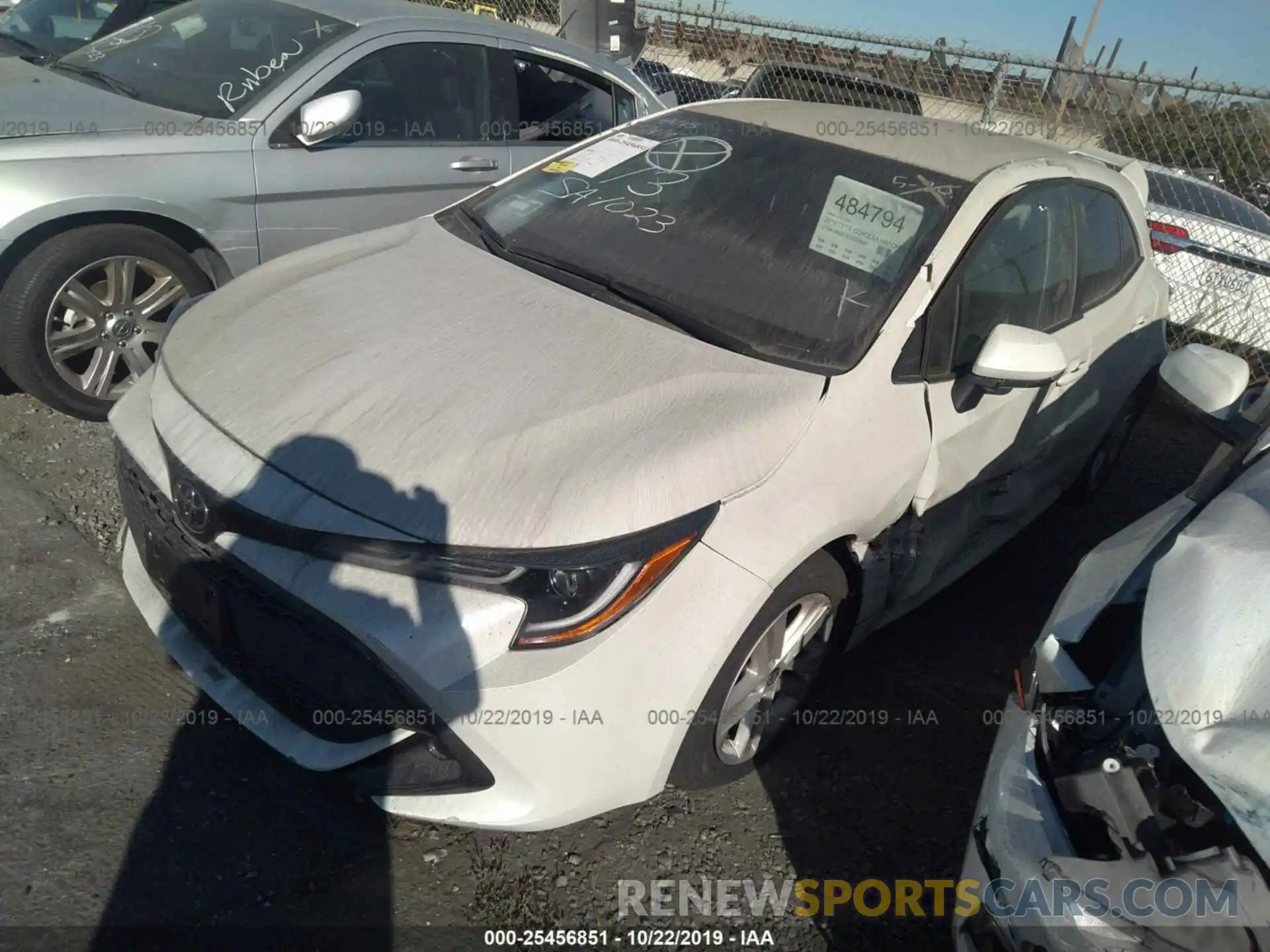 4 Photograph of a damaged car JTNK4RBE1K3000645 TOYOTA COROLLA 2019