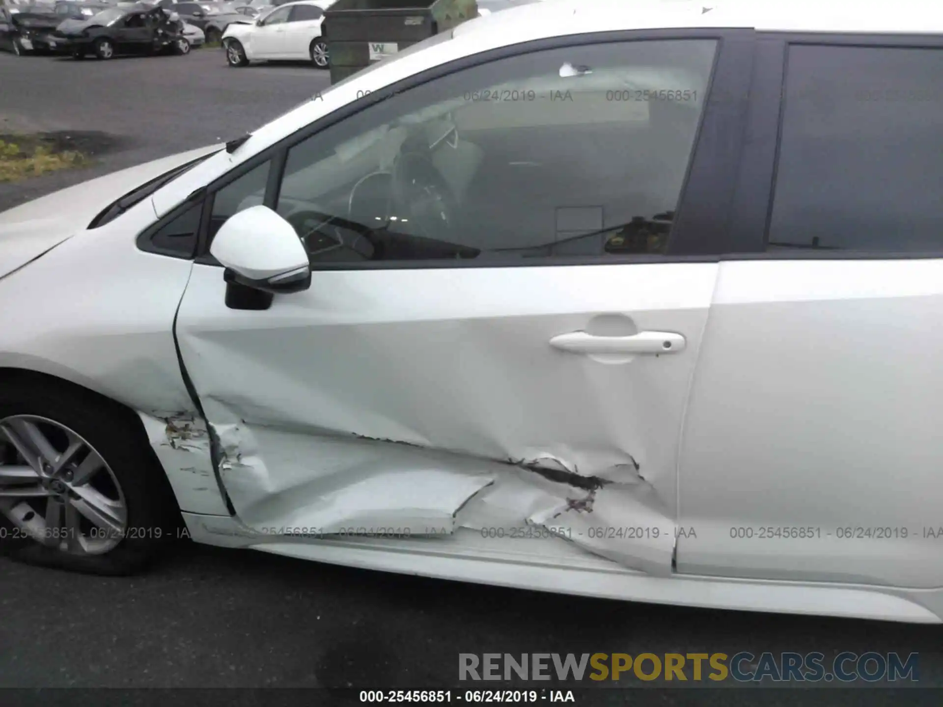 6 Photograph of a damaged car JTNK4RBE1K3000645 TOYOTA COROLLA 2019