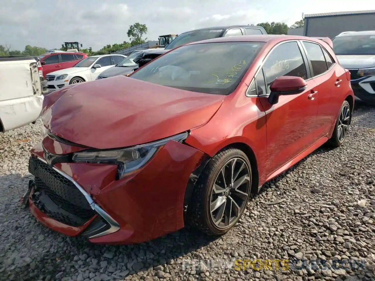 2 Photograph of a damaged car JTNK4RBE1K3001147 TOYOTA COROLLA 2019