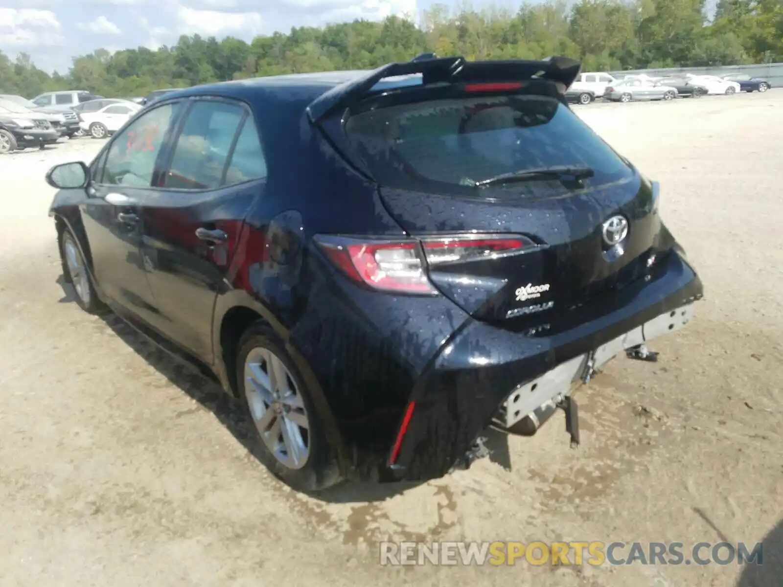 3 Photograph of a damaged car JTNK4RBE1K3002038 TOYOTA COROLLA 2019