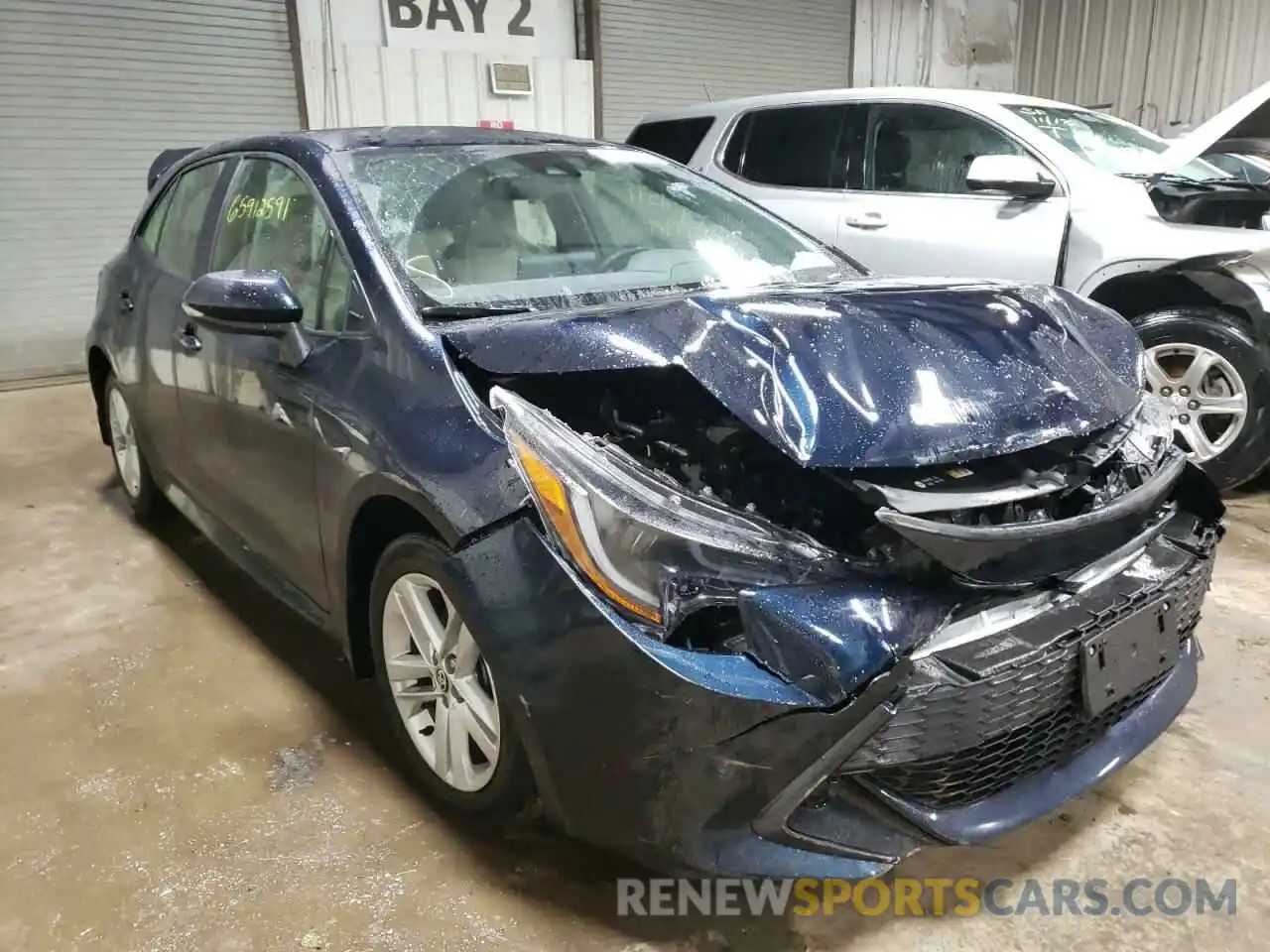 1 Photograph of a damaged car JTNK4RBE1K3002654 TOYOTA COROLLA 2019