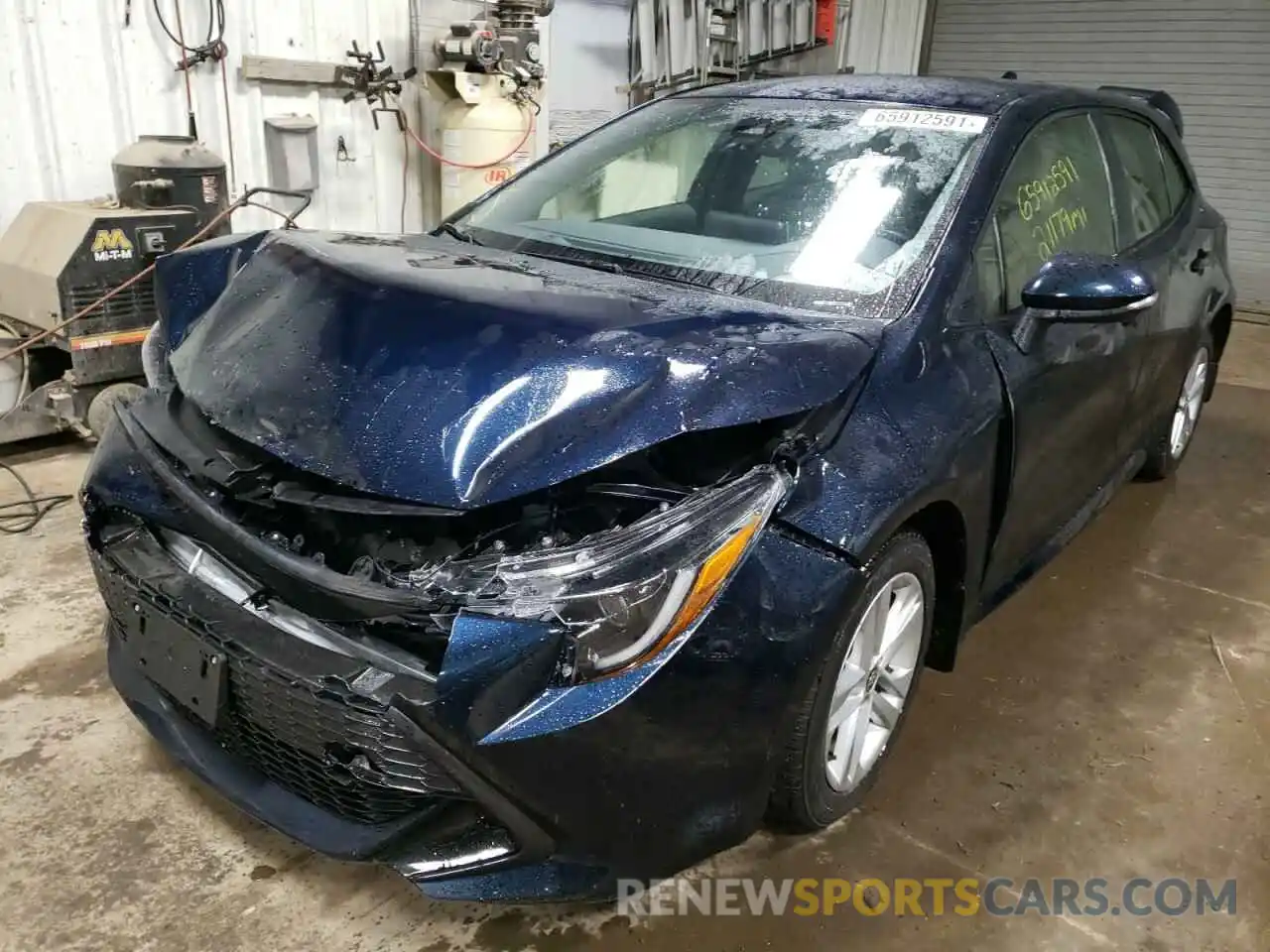 2 Photograph of a damaged car JTNK4RBE1K3002654 TOYOTA COROLLA 2019