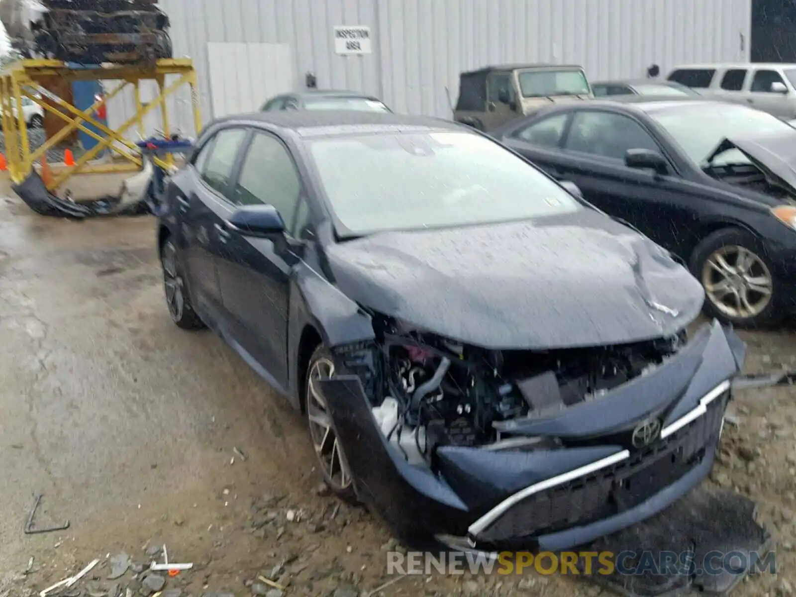 1 Photograph of a damaged car JTNK4RBE1K3002962 TOYOTA COROLLA 2019