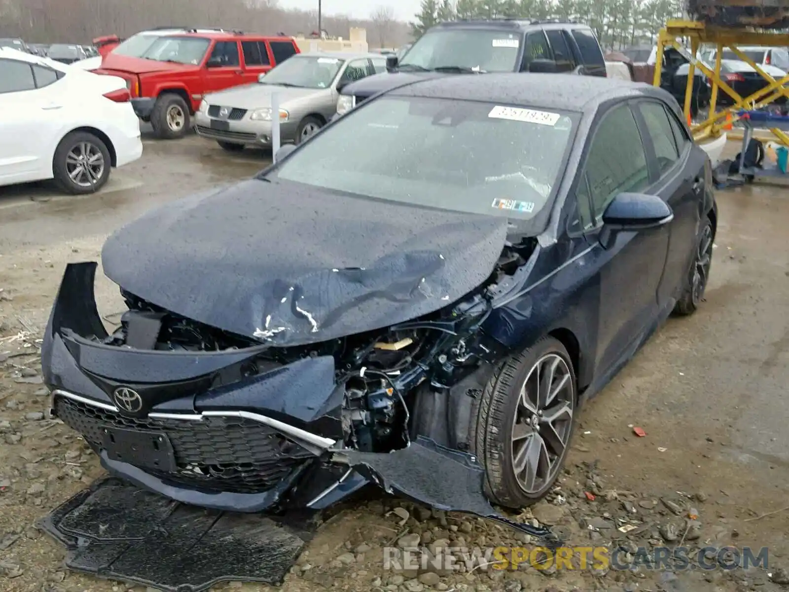 2 Photograph of a damaged car JTNK4RBE1K3002962 TOYOTA COROLLA 2019