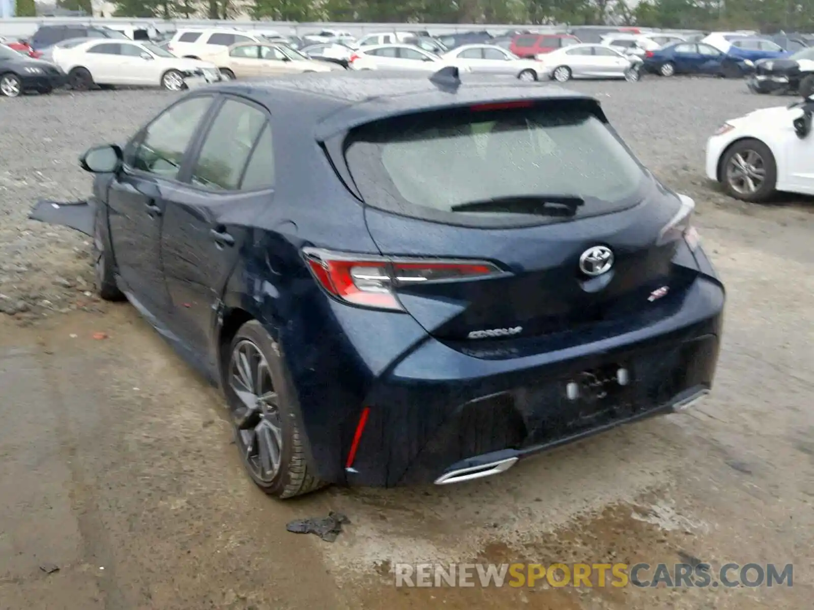 3 Photograph of a damaged car JTNK4RBE1K3002962 TOYOTA COROLLA 2019